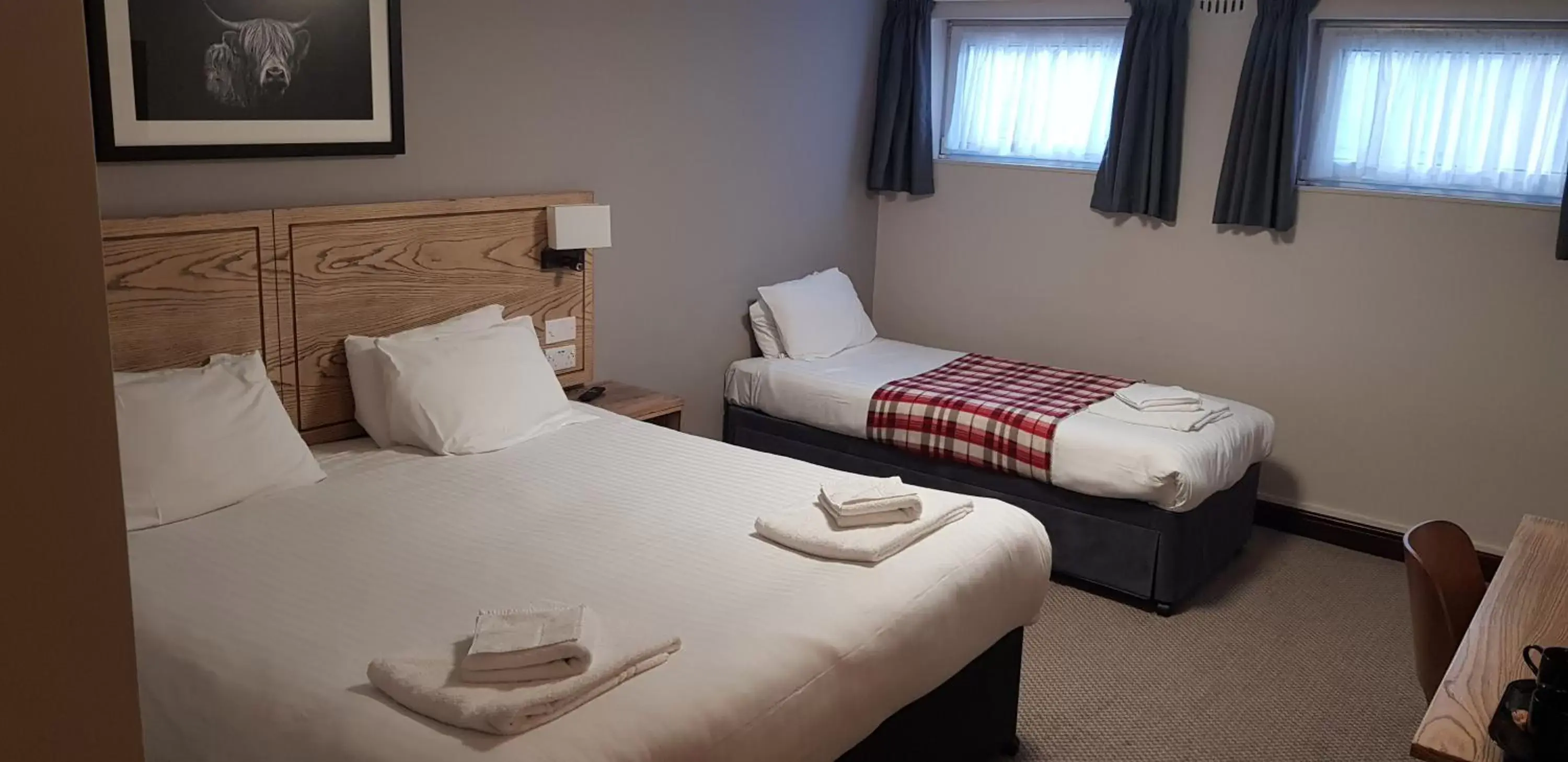 Bedroom, Bed in Waterloo Cross, Devon by Marston's Inns