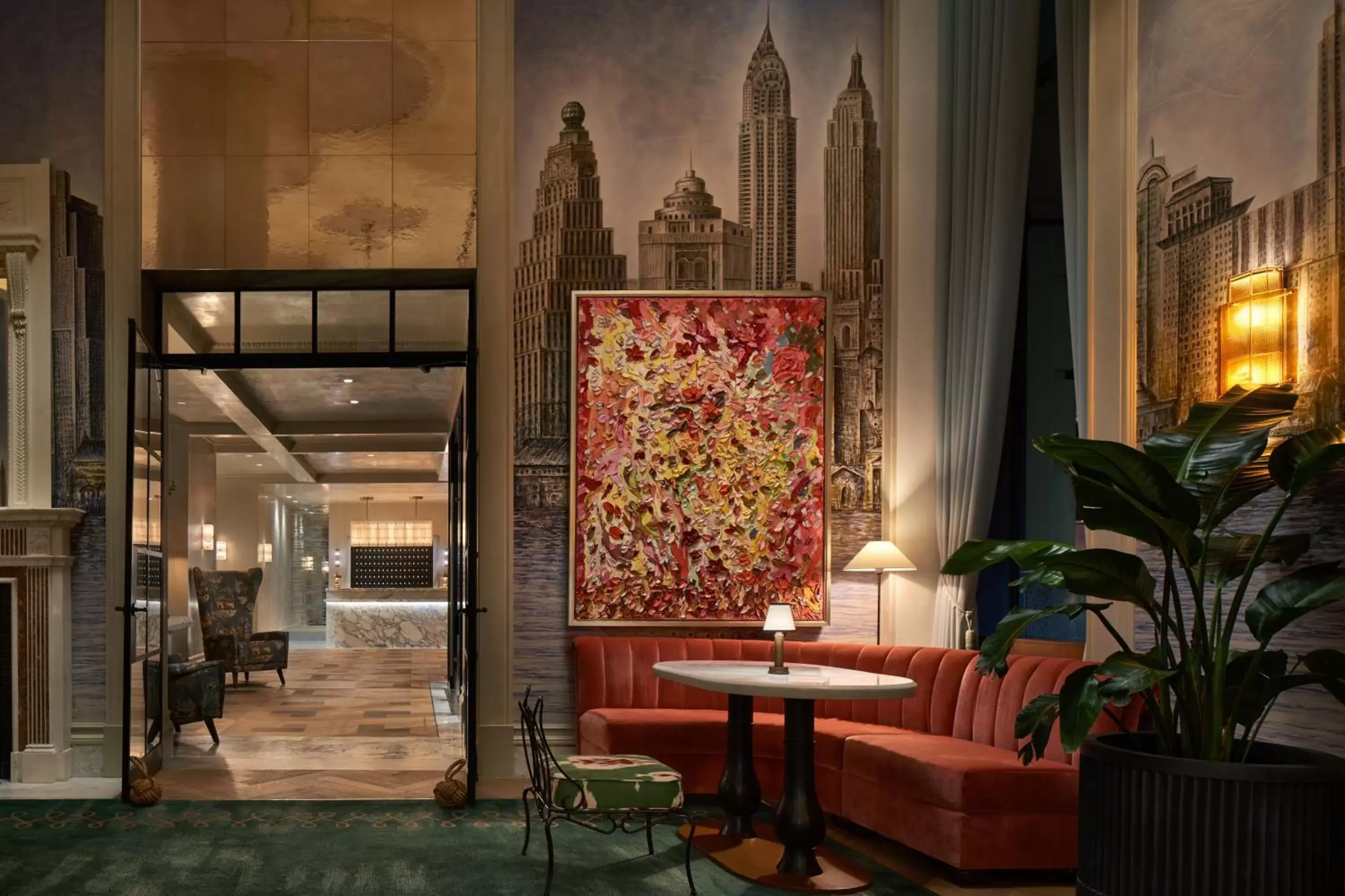 Lounge or bar in The Wall Street Hotel New York City