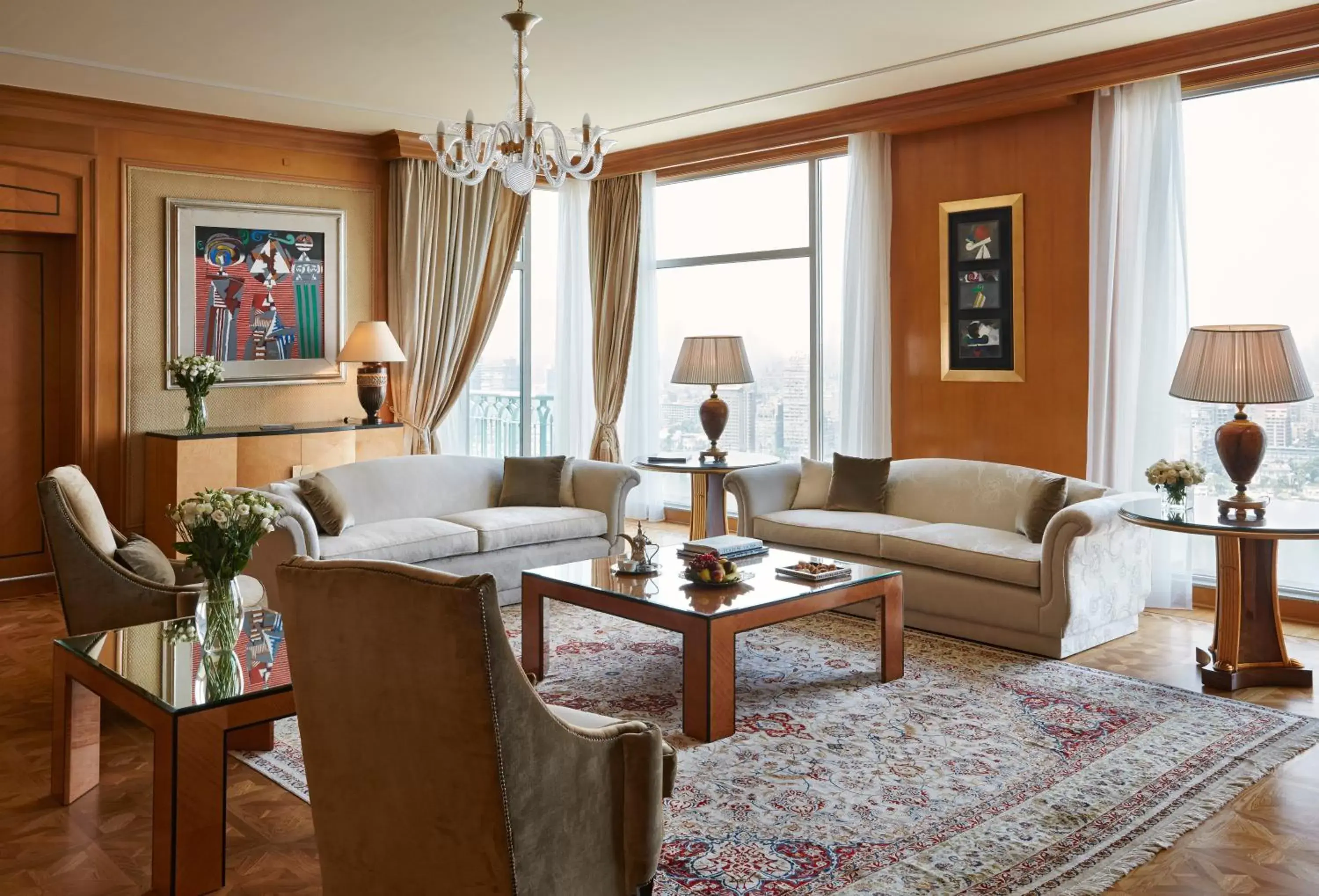 Living room, Seating Area in Four Seasons Hotel Cairo at Nile Plaza