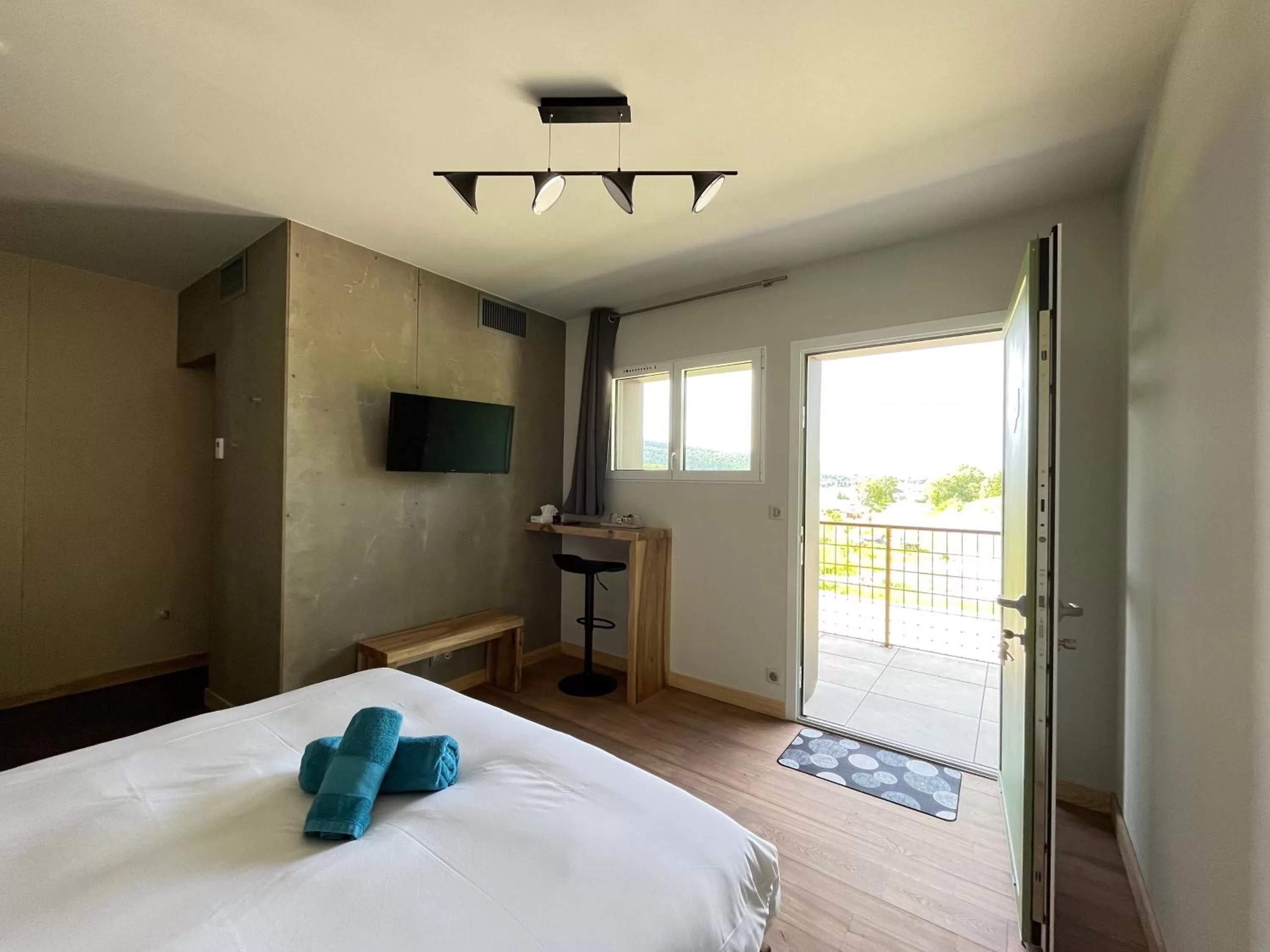 Bed in Hôtel En Tilleul