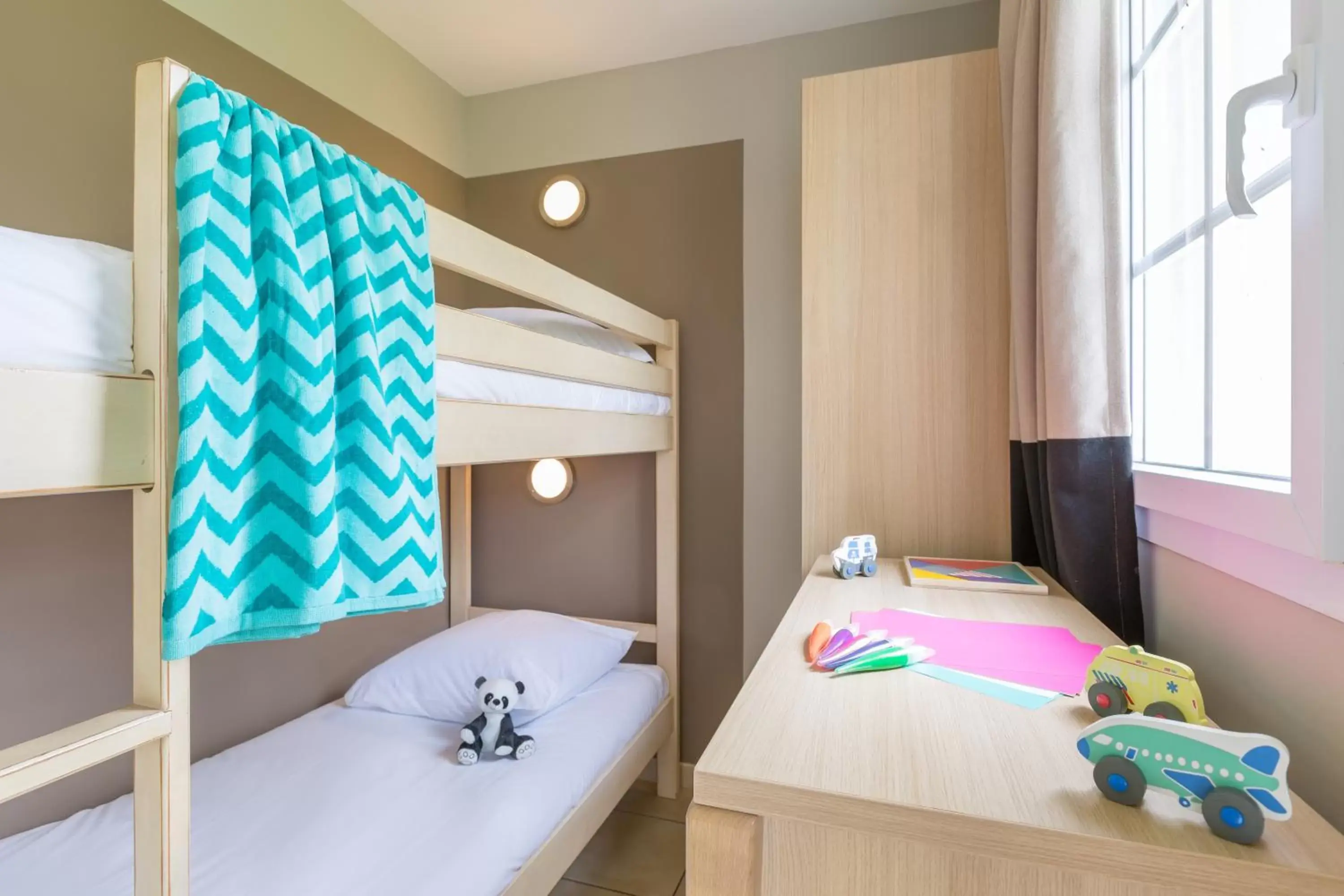 Bed, Bunk Bed in Résidence Pierre & Vacances Green Beach