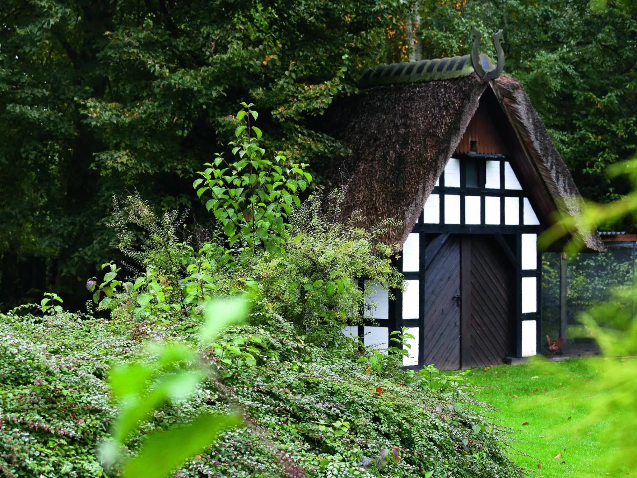 Garden view in Kurhaus Pivittskrug