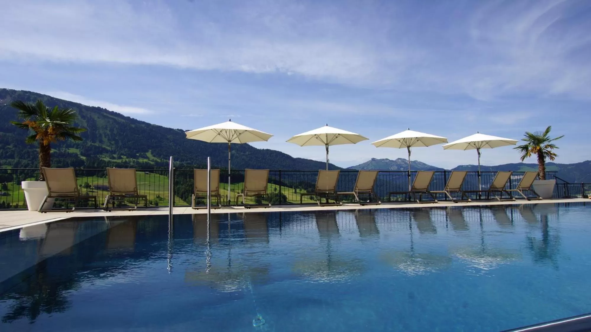 Pool view in Hotel St Hubertus
