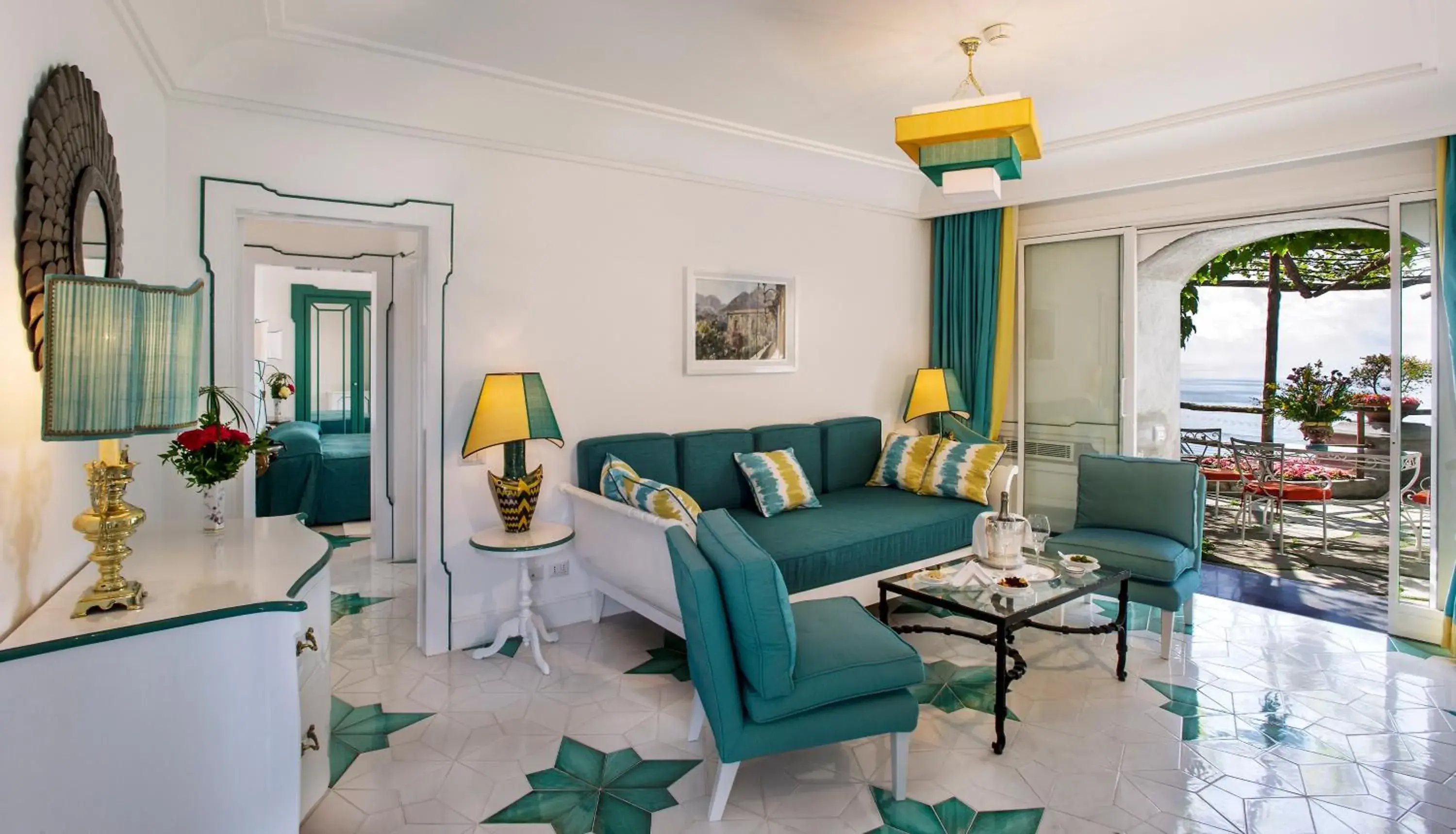 Living room, Seating Area in Il San Pietro di Positano