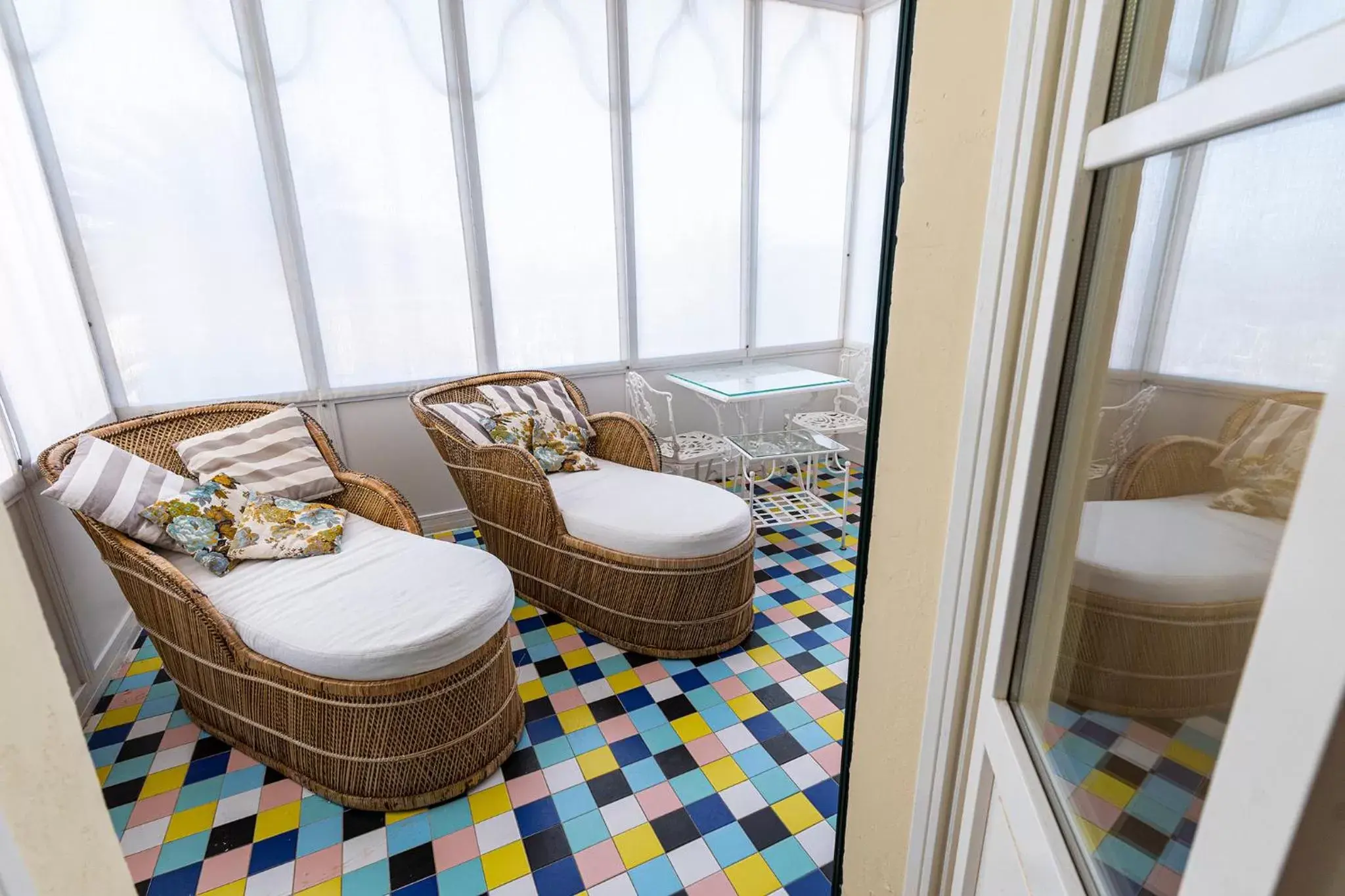 Double Room with Balcony and Sea View in Dimora Villa Ricci Double Room with Balcony and Sea View in Dimora Villa Ricci