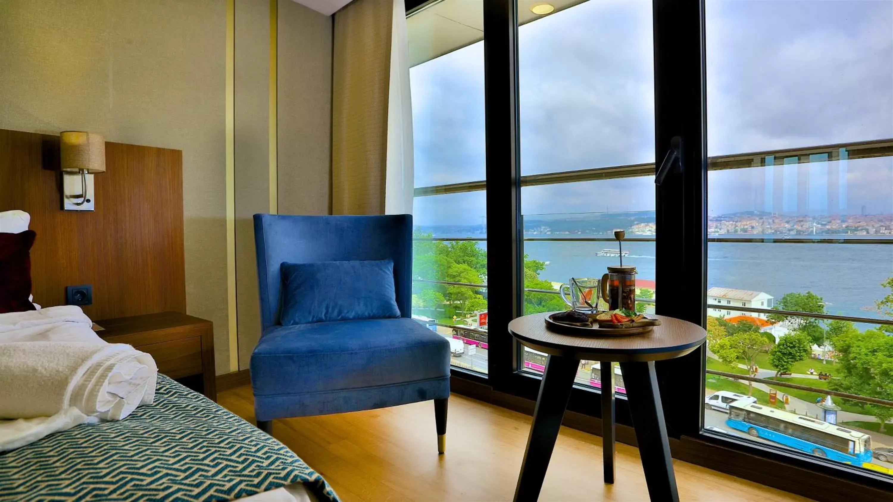 Sea view in Zimmer Bosphorus Hotel