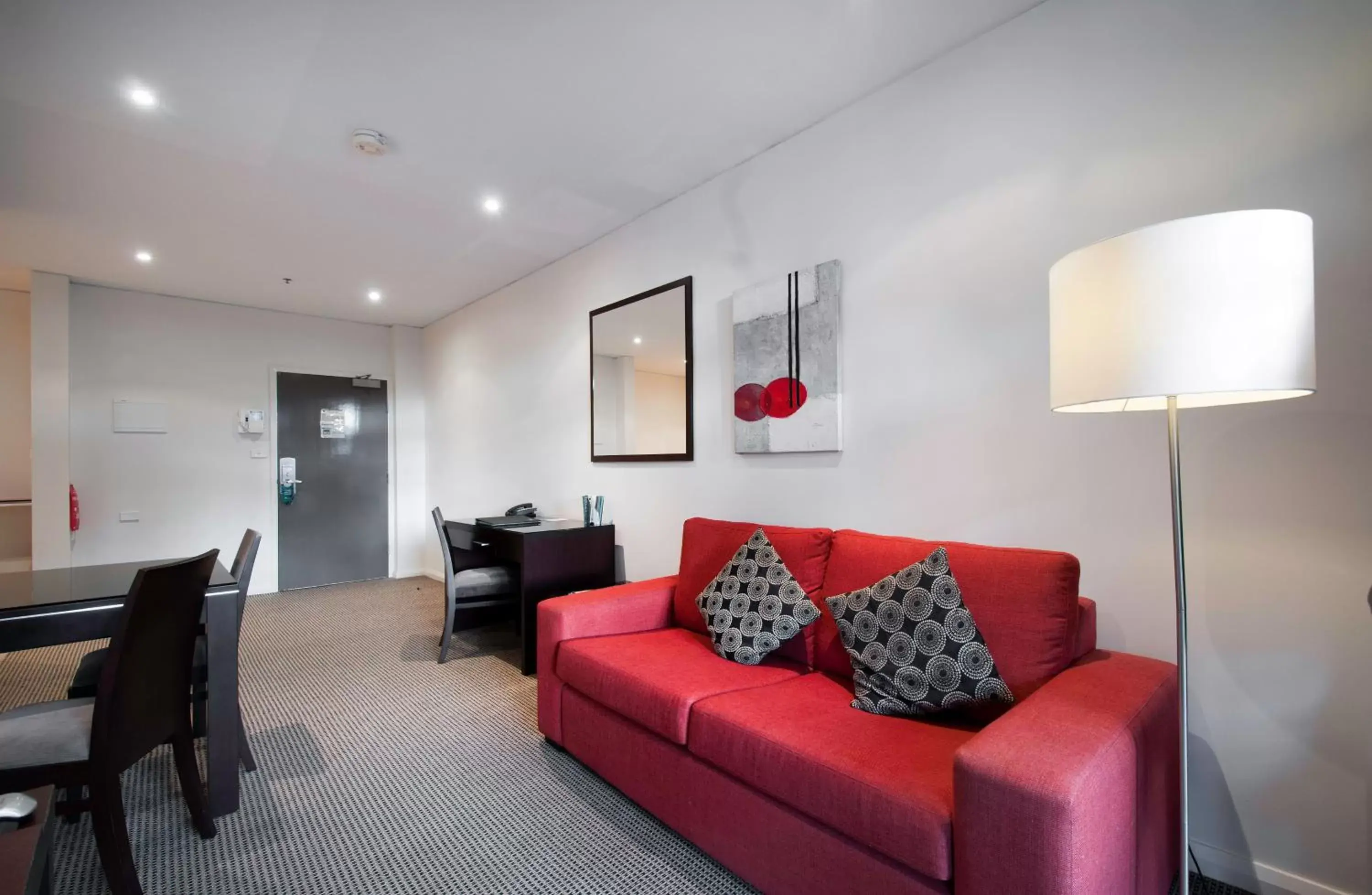 Living room, Seating Area in Quest Canberra