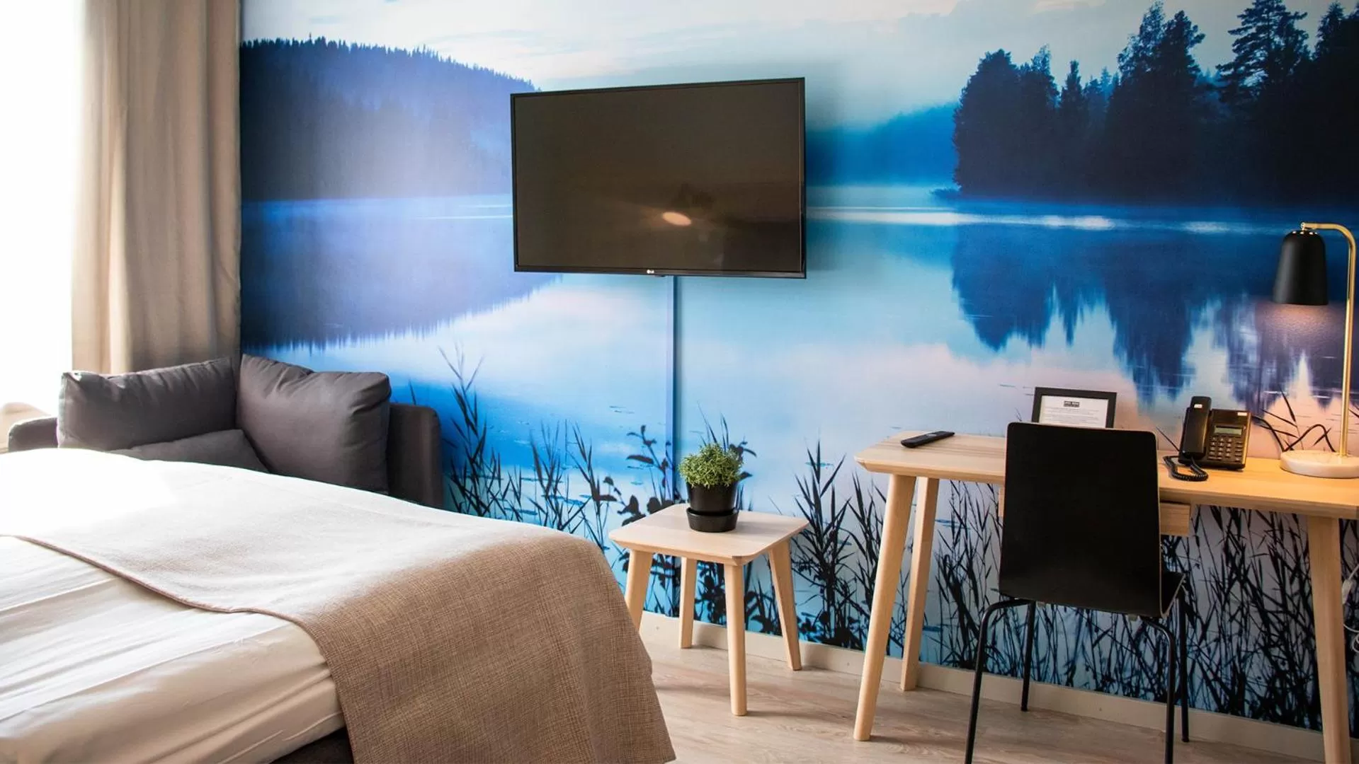 Bedroom, Bed in Hotel Haaga Central Park