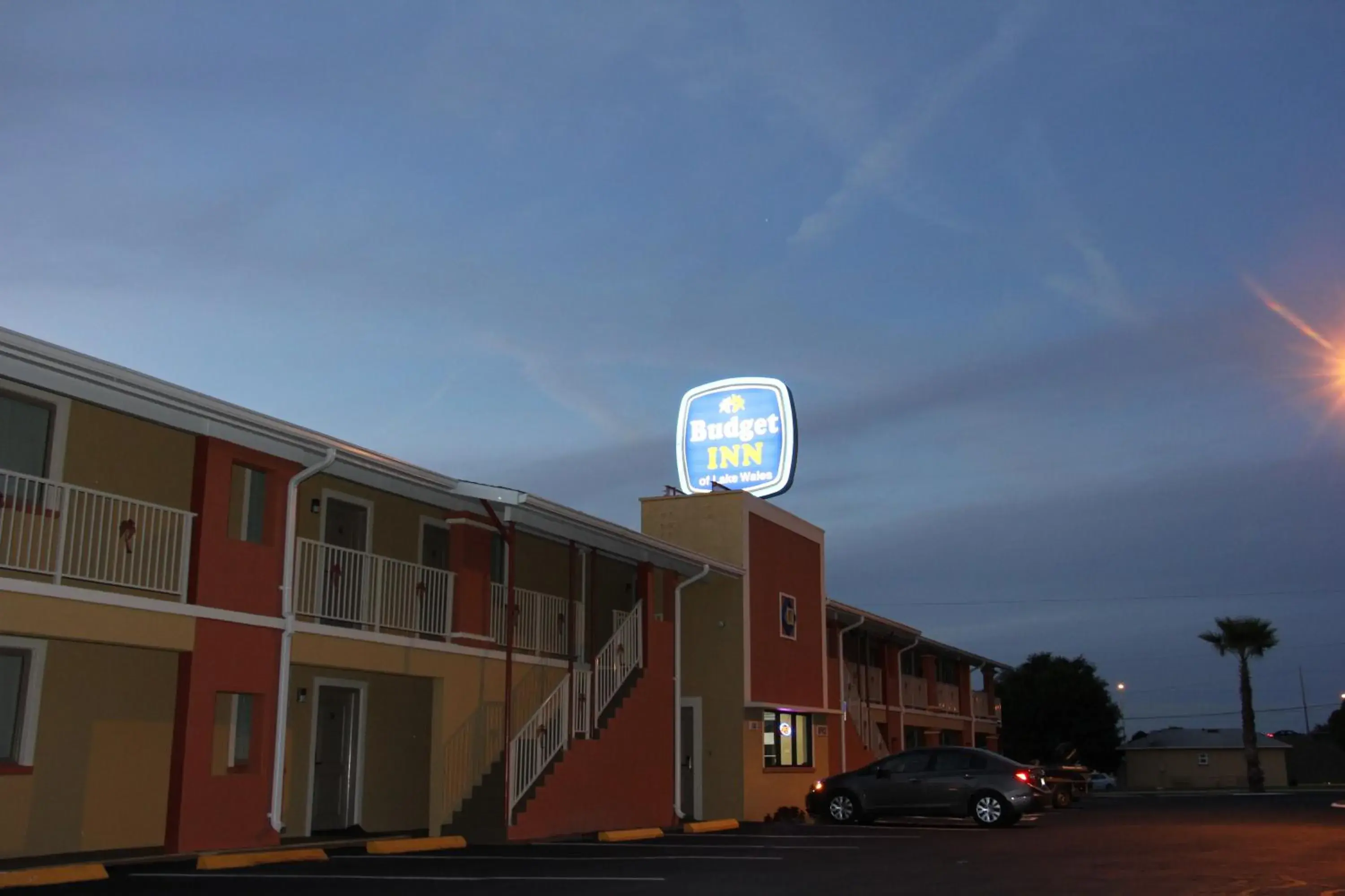 Bird's eye view, Property Building in Budget Inn Lake Wales