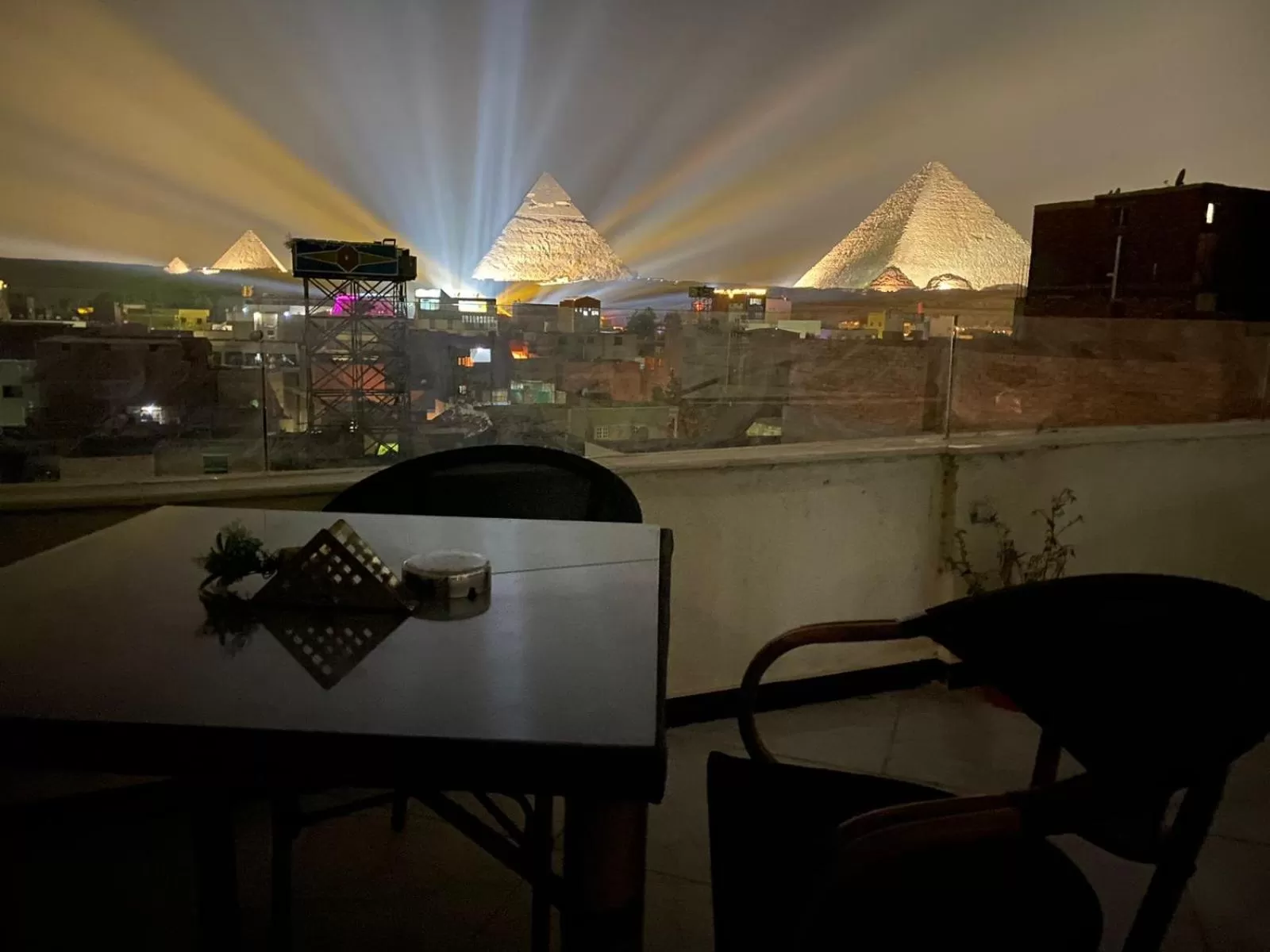 Night in Eagles Pyramids View