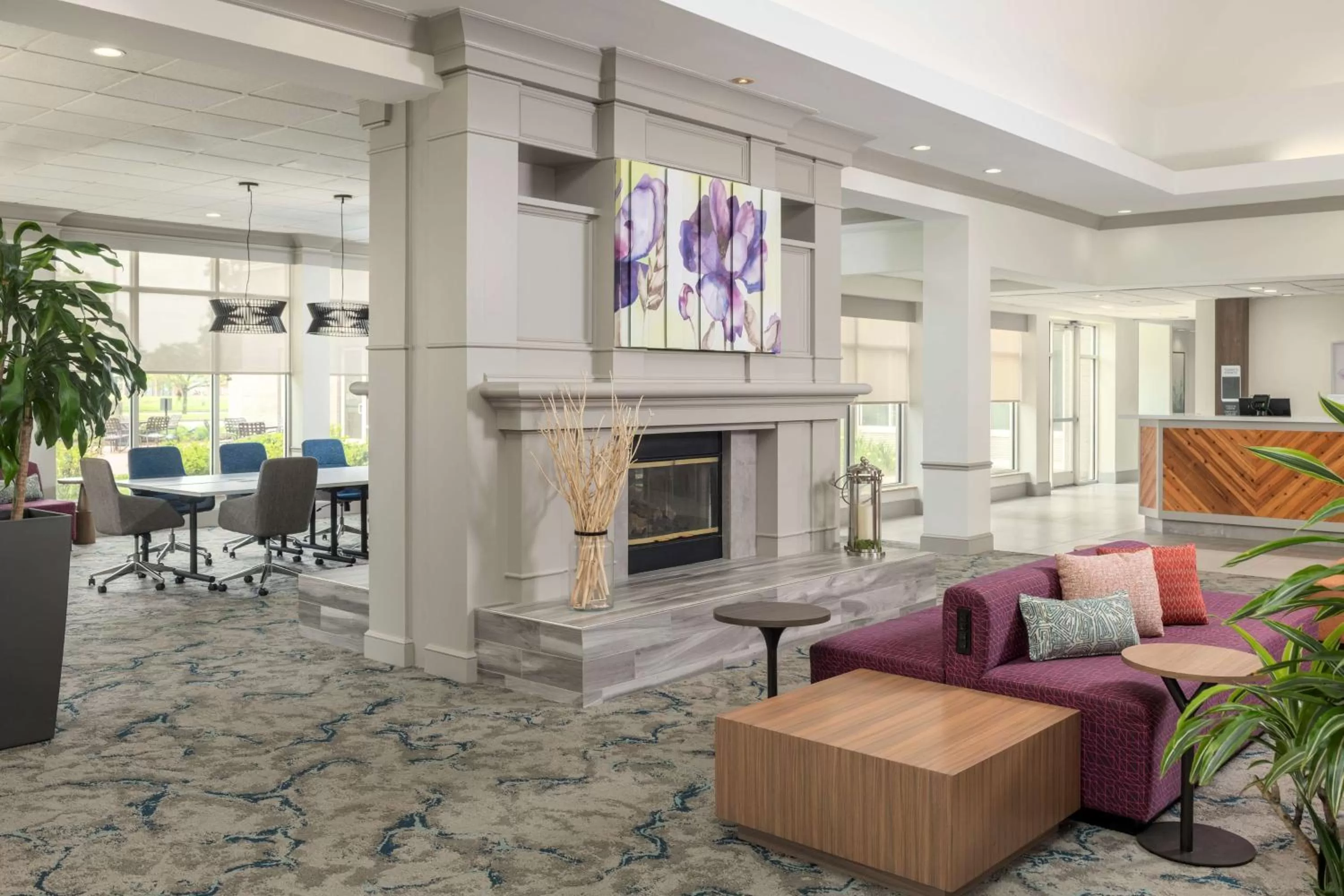 Lobby or reception in Hilton Garden Inn Lafayette/Cajundome