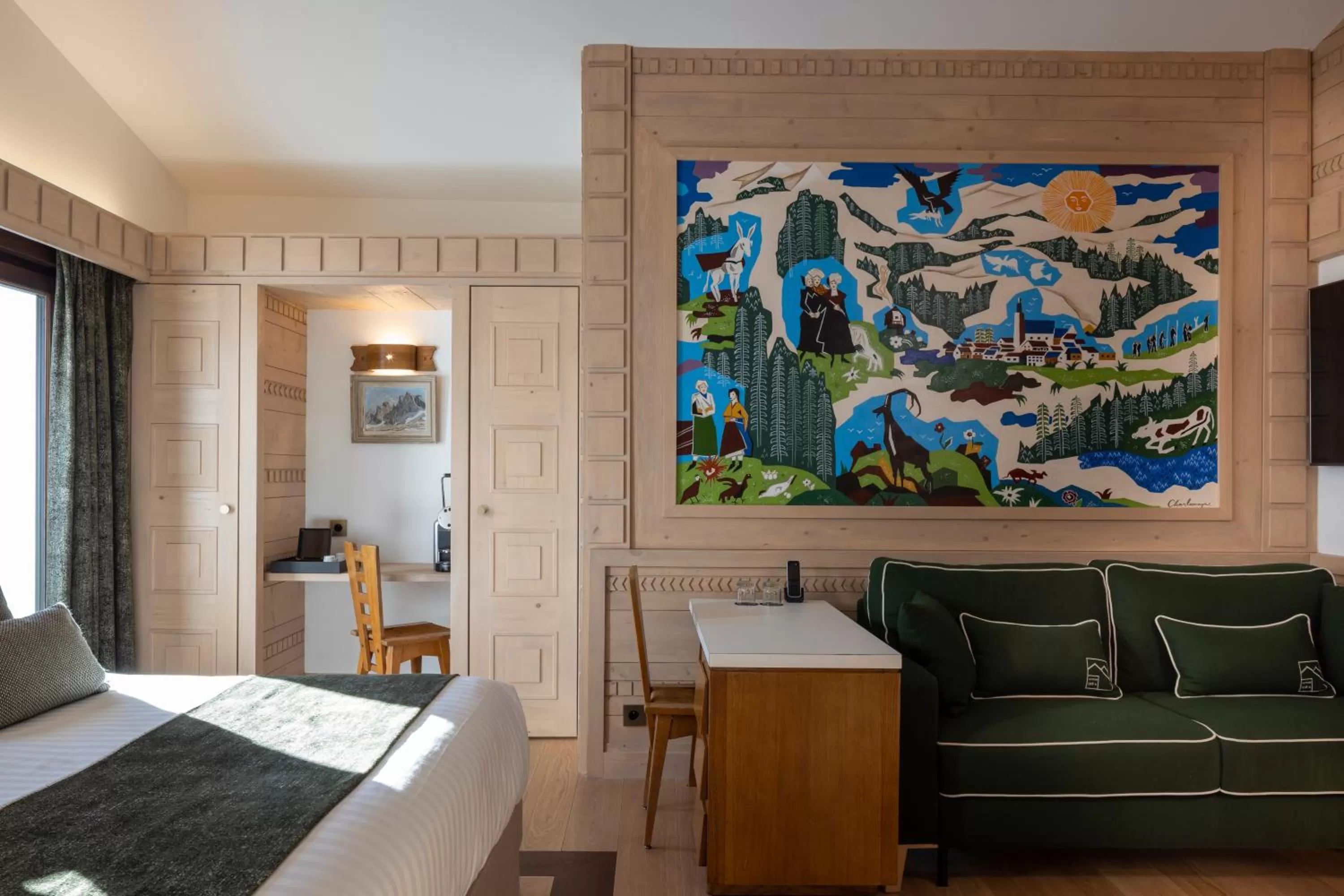 Area and facilities, Bed in Au Coin Du Feu