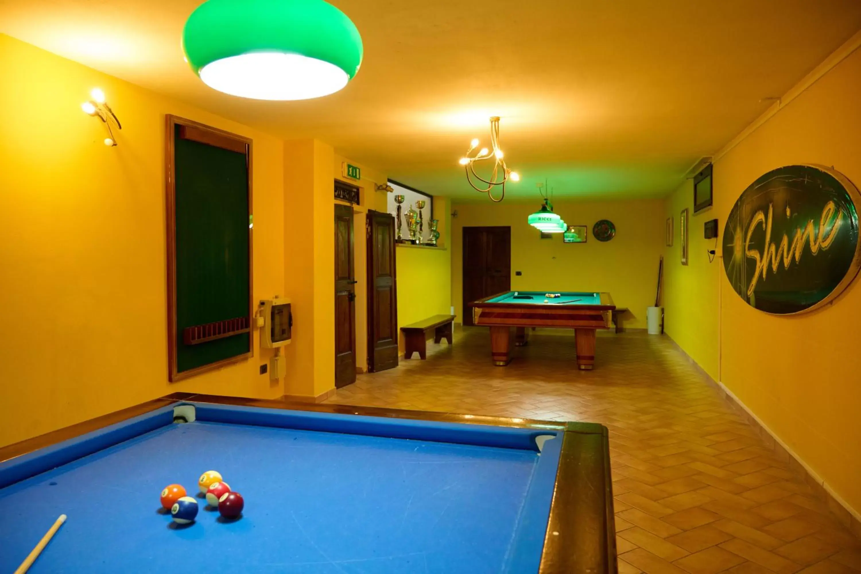 Billiard, Billiards in Albergo Shine