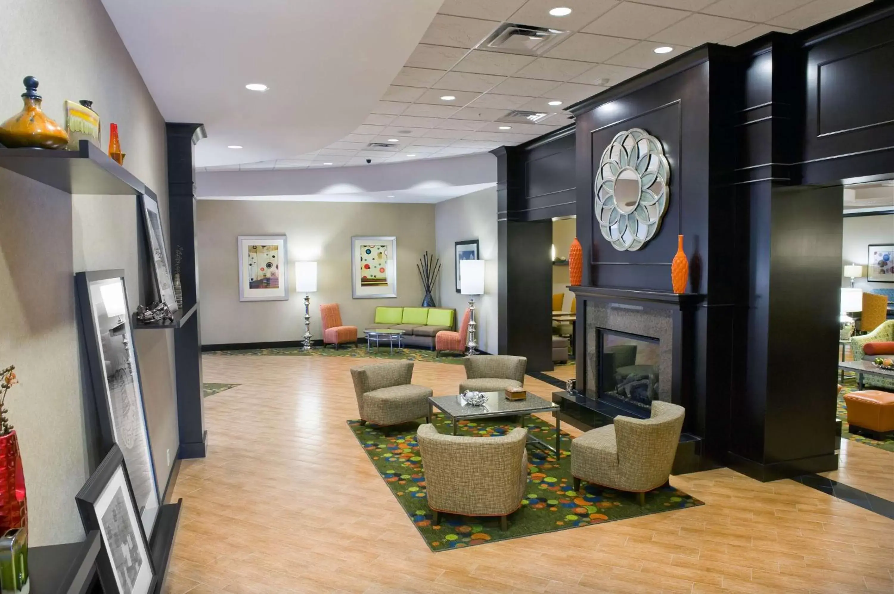 Lobby or reception, Lobby/Reception in Hampton Inn Evansville Airport