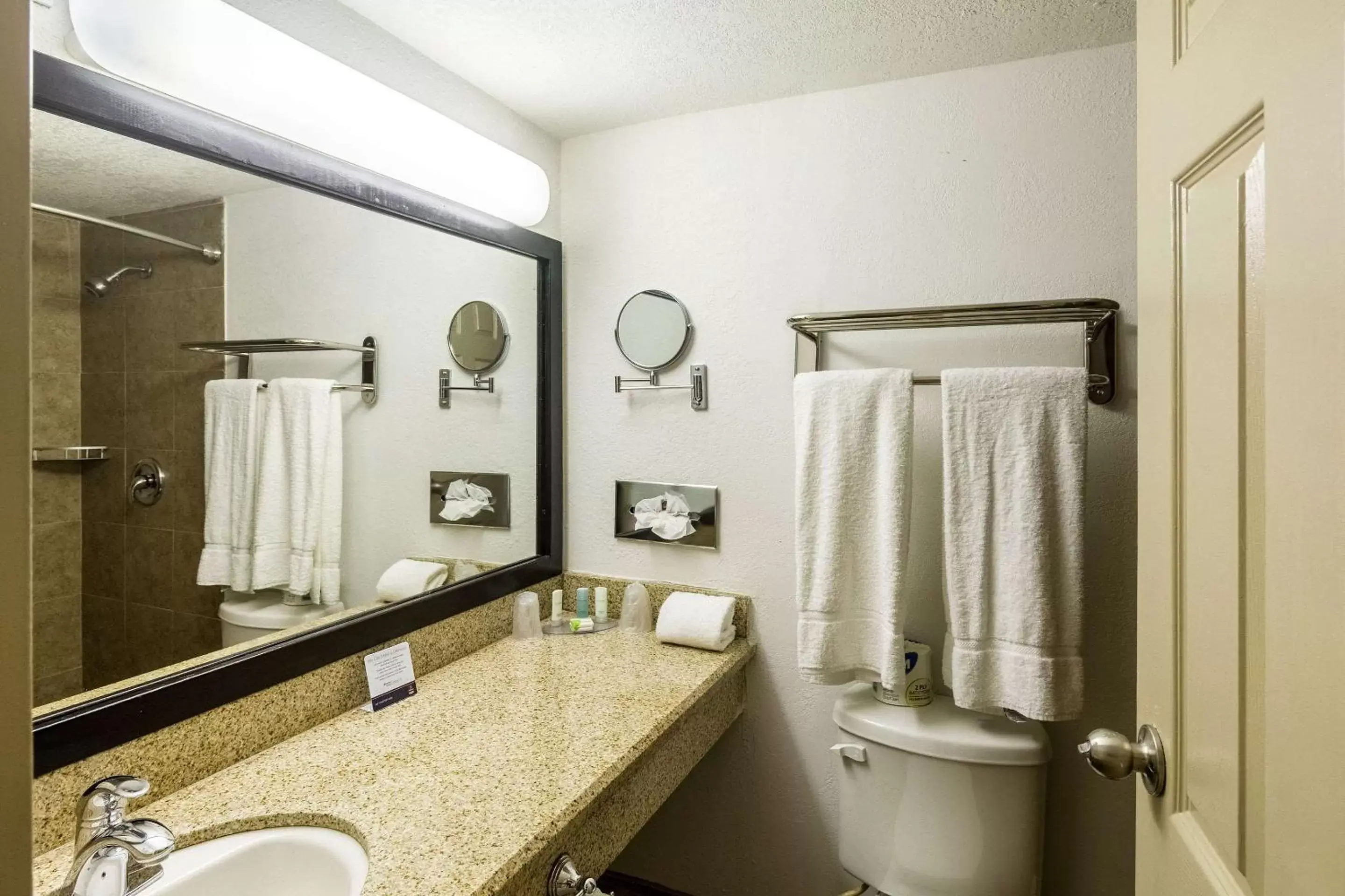 Bathroom in Clarion Inn near McAllen Airport