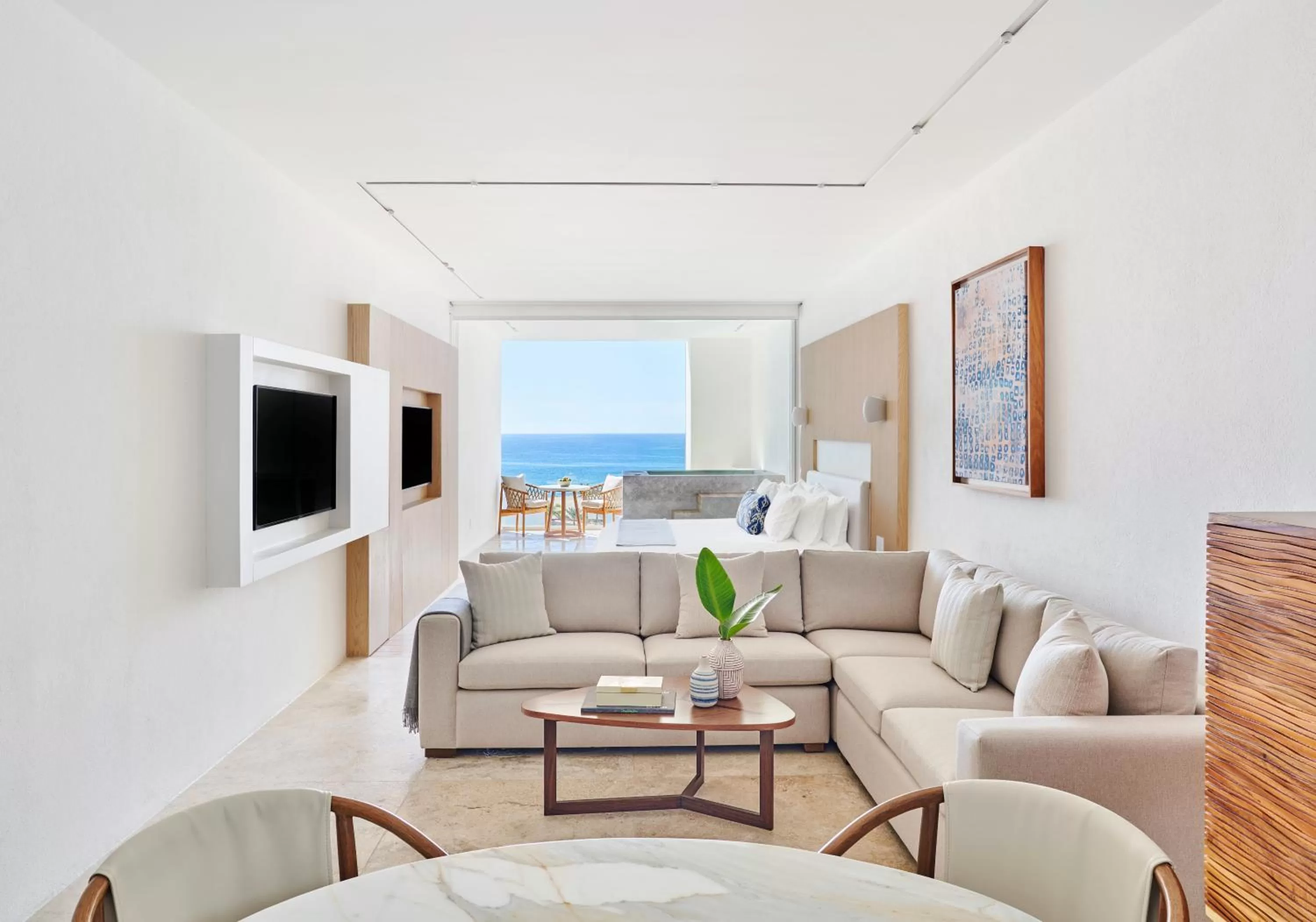 Living room in Viceroy Los Cabos