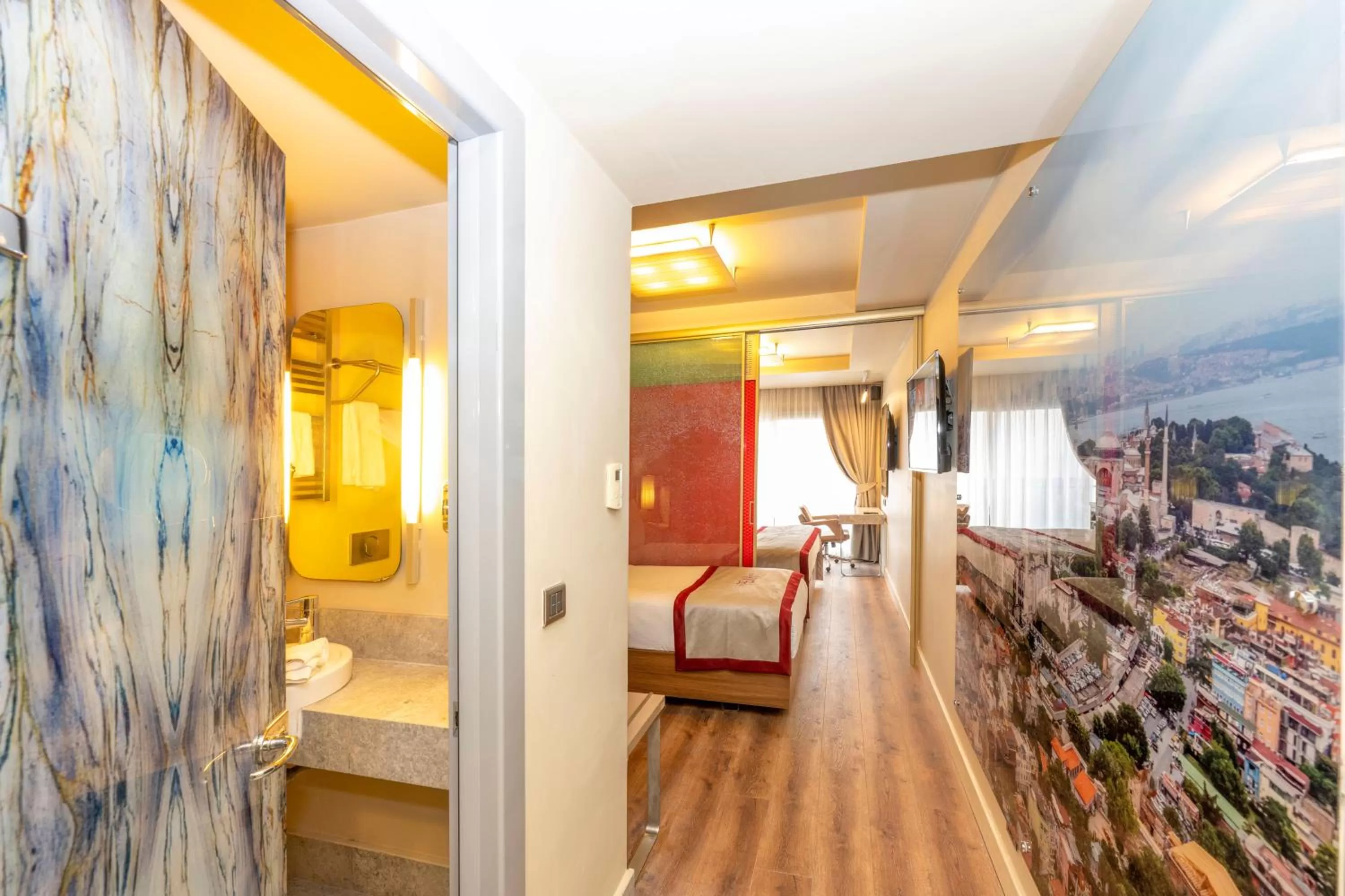 Bed in Ramada By Wyndham Istanbul Pera Taksim