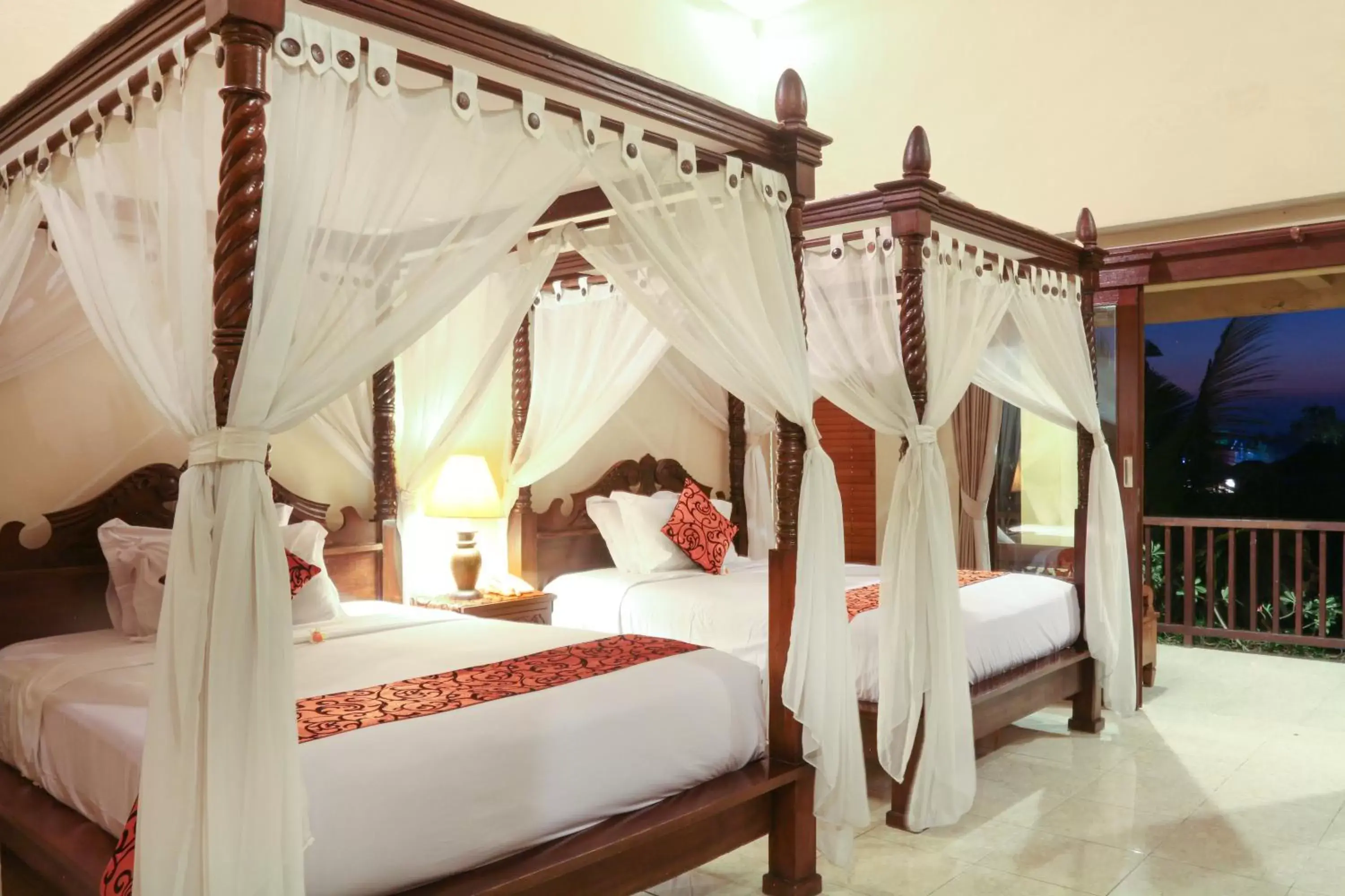 Bed in Sri Aksata Ubud Resort by Adyatma Hospitality