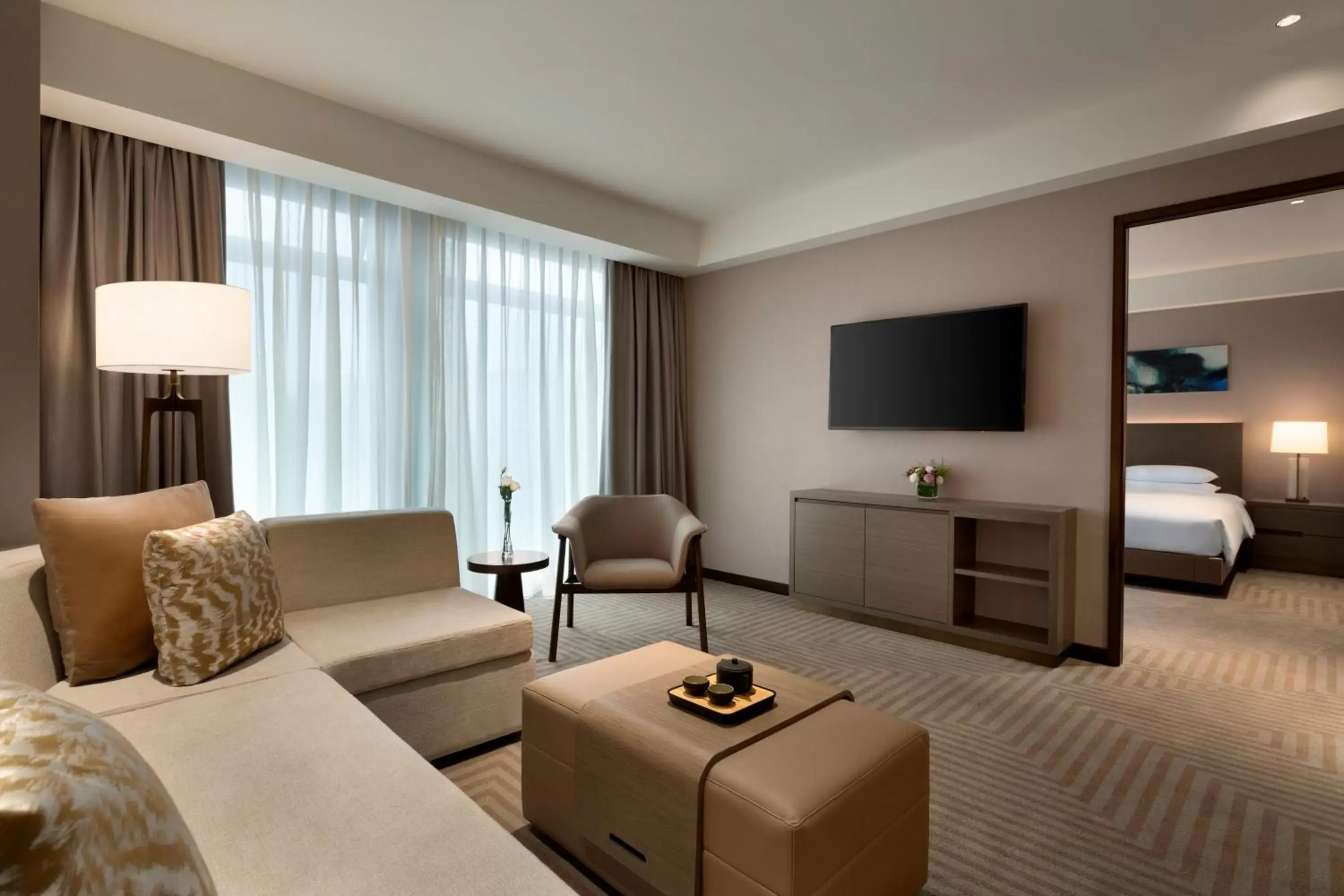 Living room, Seating Area in Hyatt House Chengdu Pebble Walk