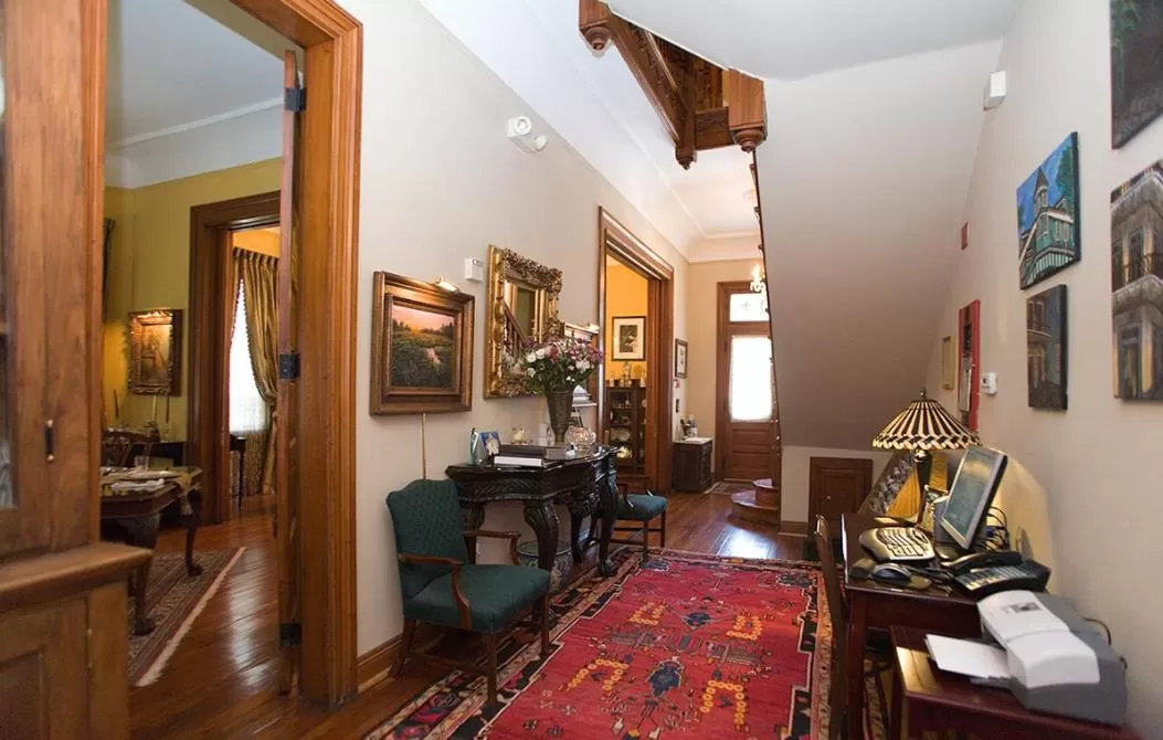 Lobby or reception in 1896 O'Malley House