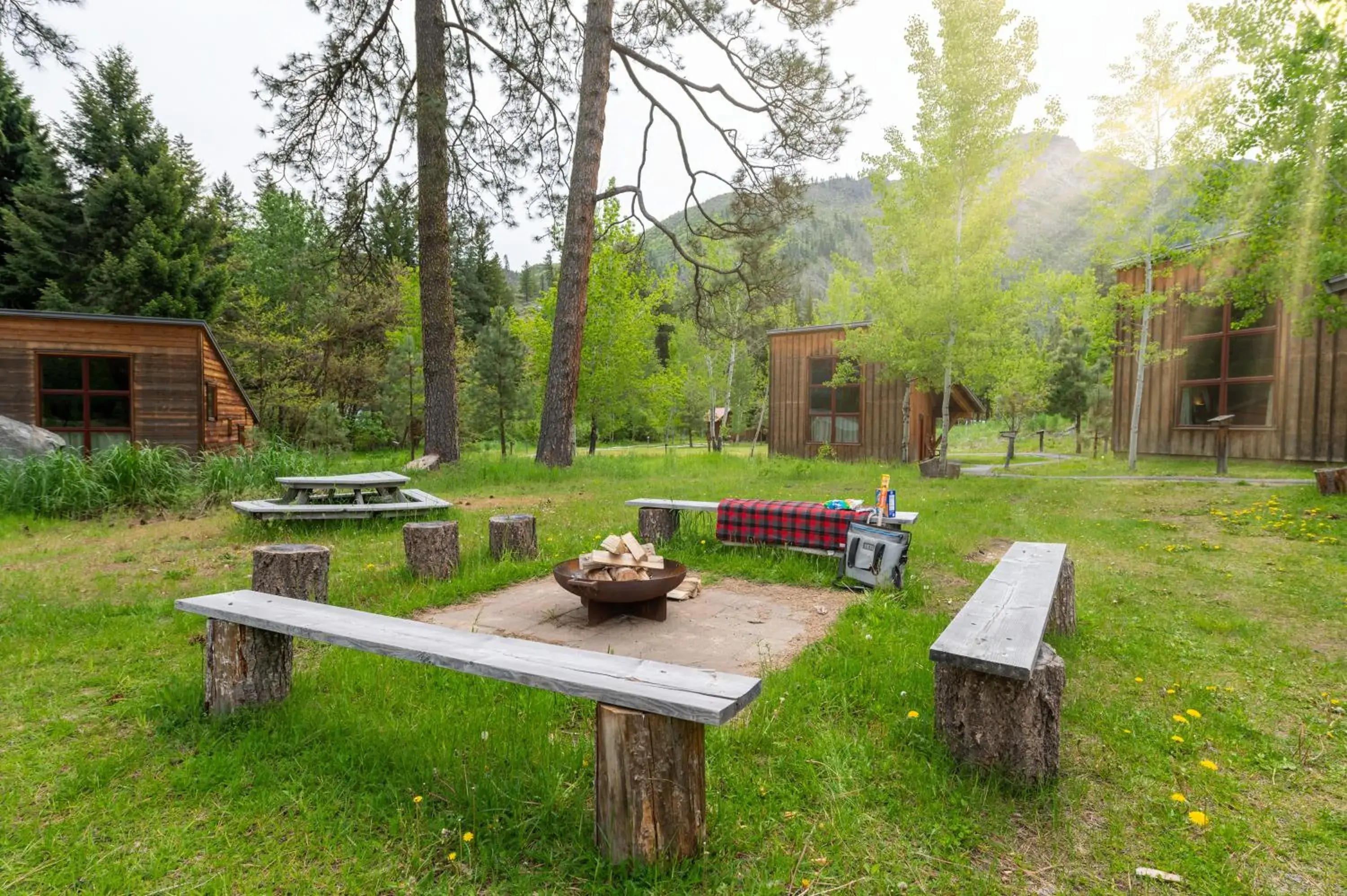 Garden in Sleeping Lady Mountain Resort