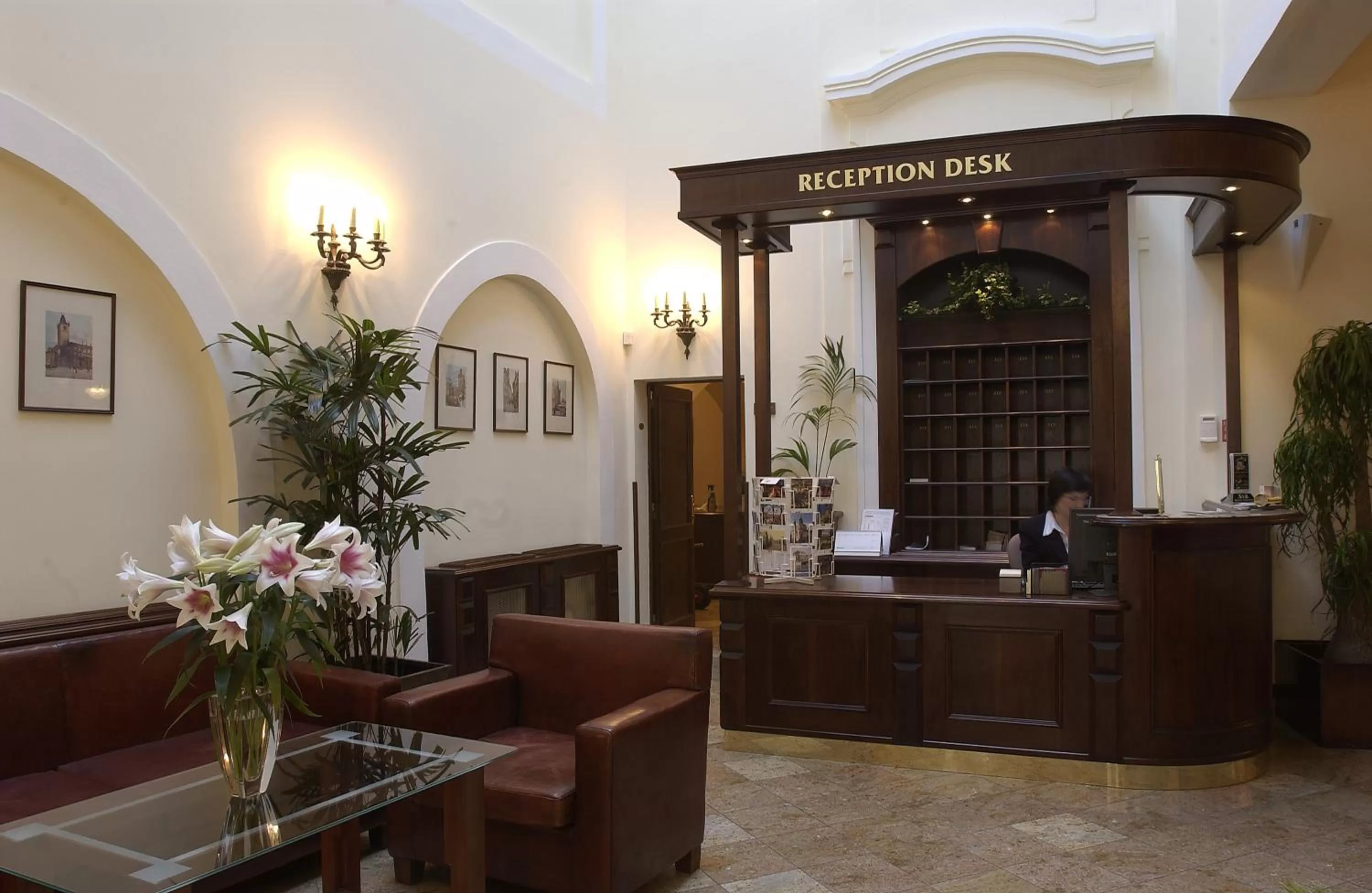 Lobby or reception in Grand Hotel Praha
