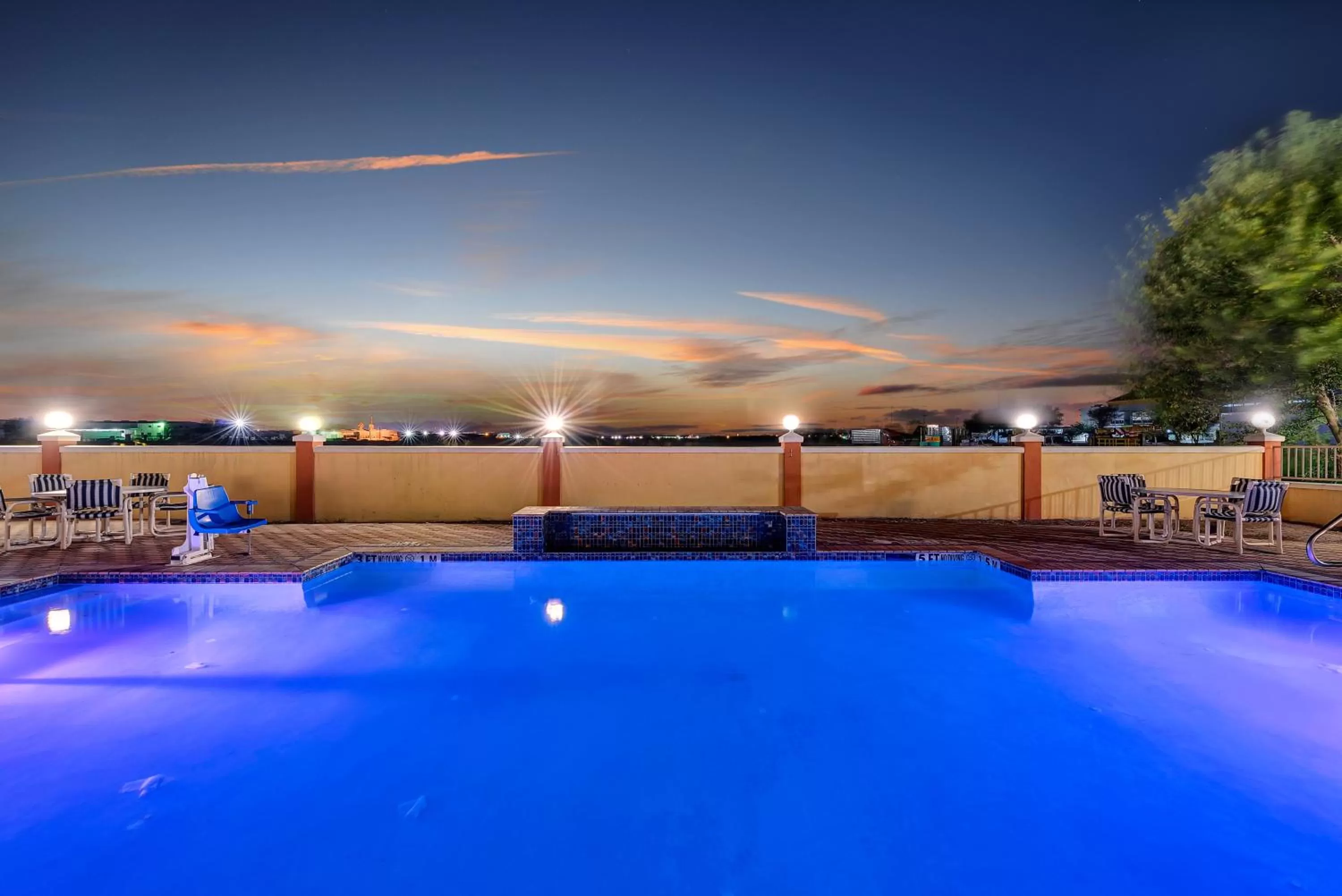 Pool view in Super 8 by Wyndham Hidalgo at La Plaza Mall & Mcallen Airport