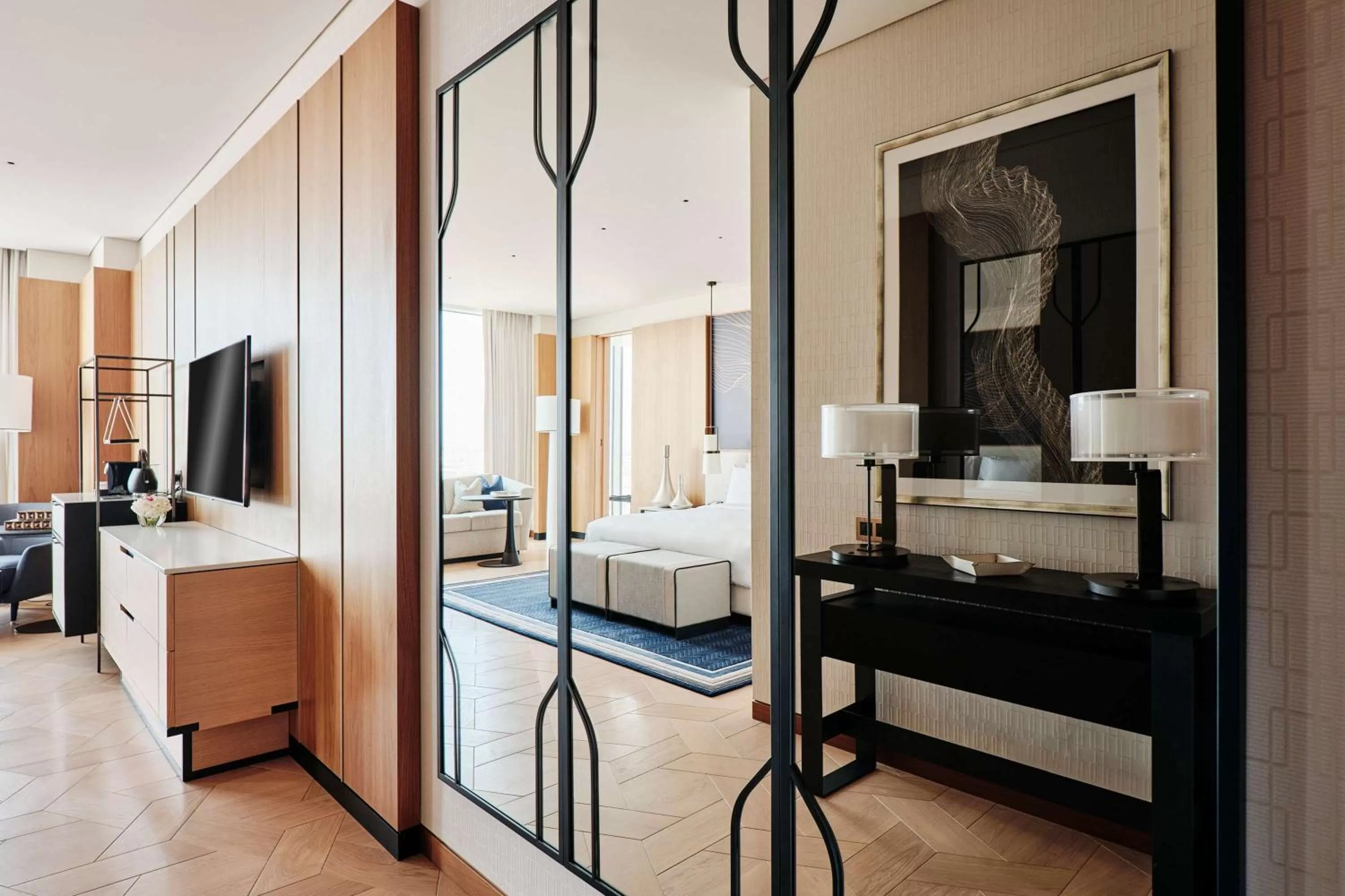 Photo of the whole room, Bed in Grand Hyatt Kuwait