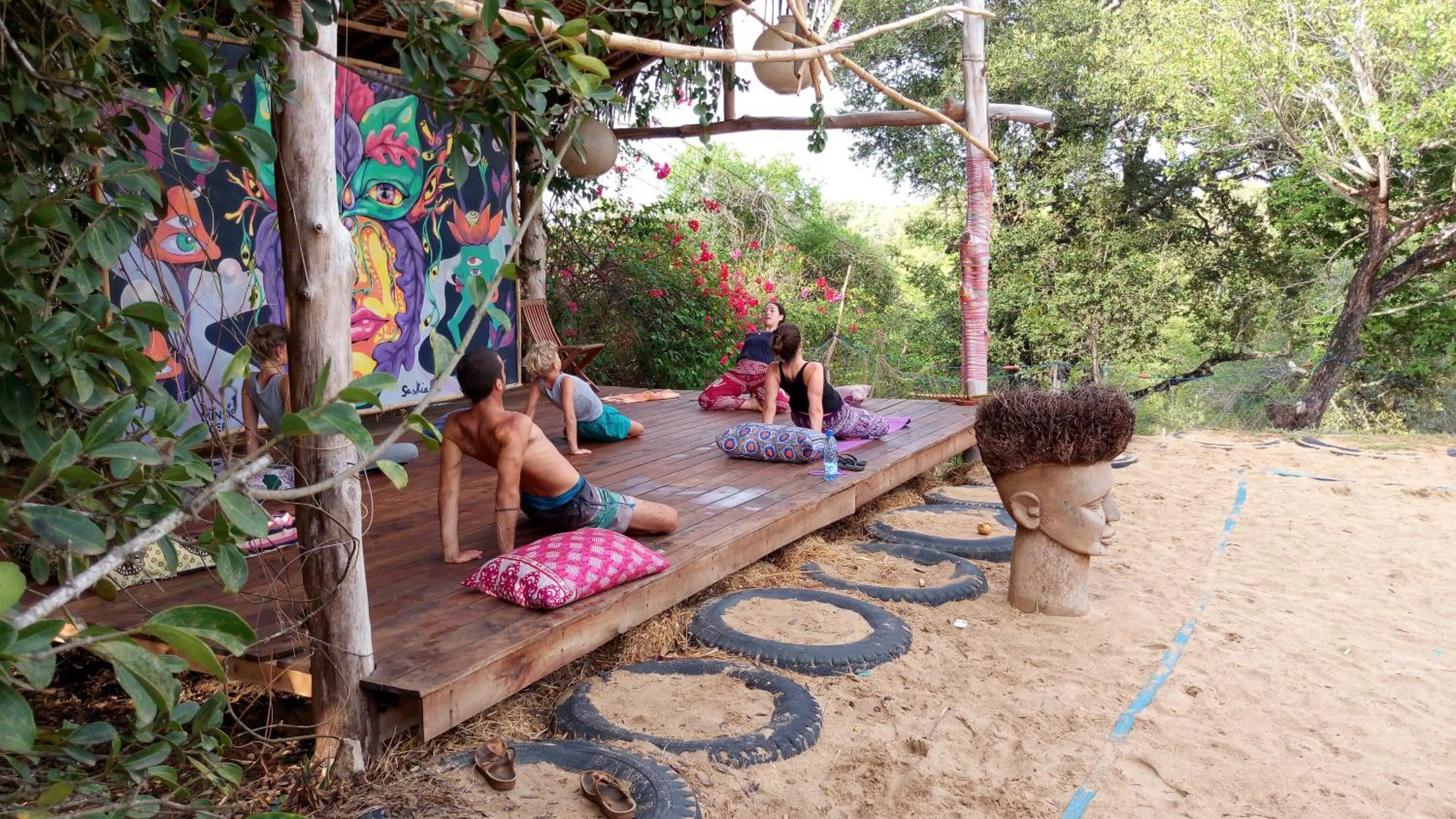 Patio in Distant Relatives Ecolodge & Backpackers