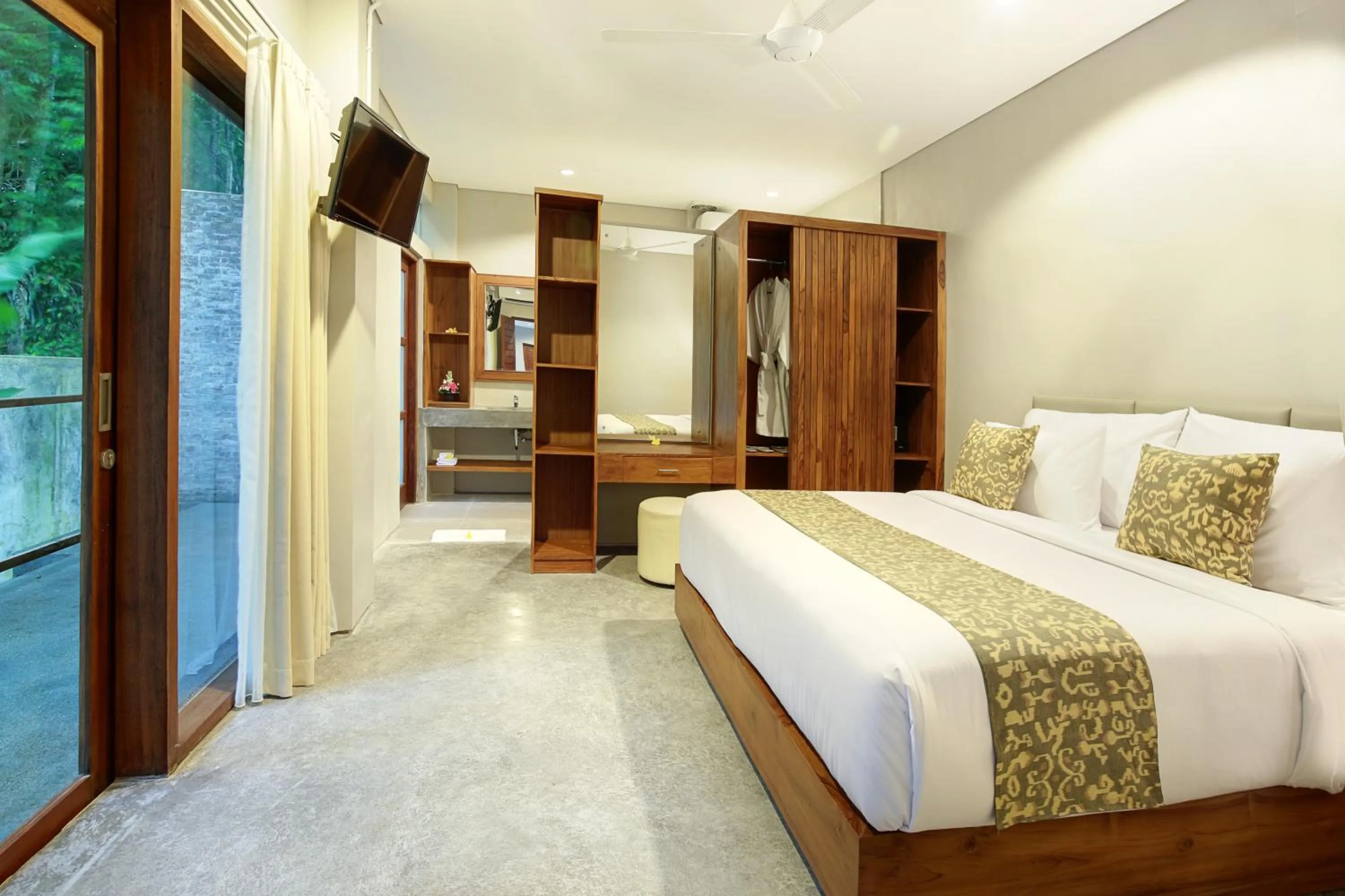 Bedroom, Bed in Sativa Villas Ubud with Private Pool