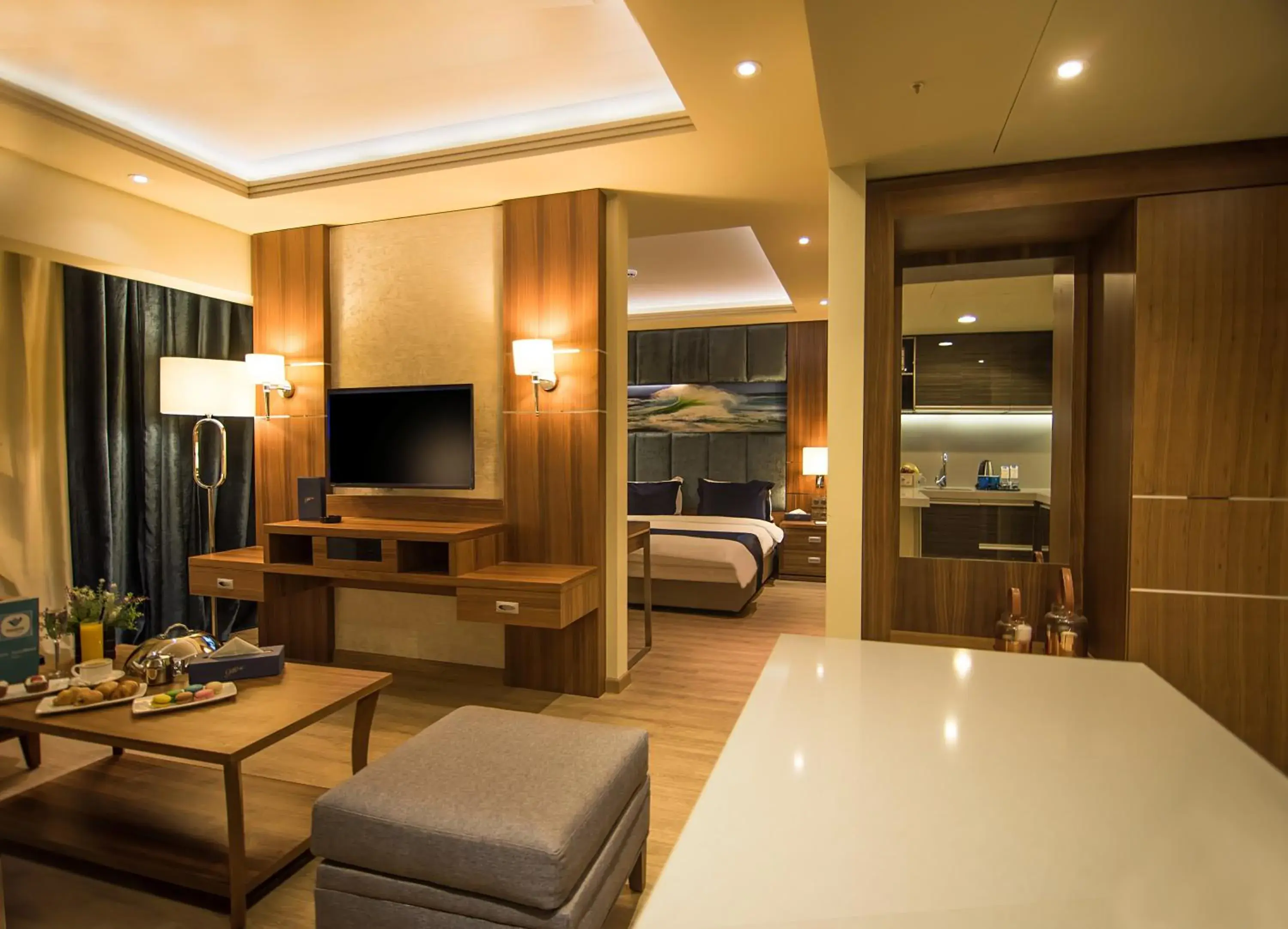 Living room, TV/Entertainment Center in Gems Hotel