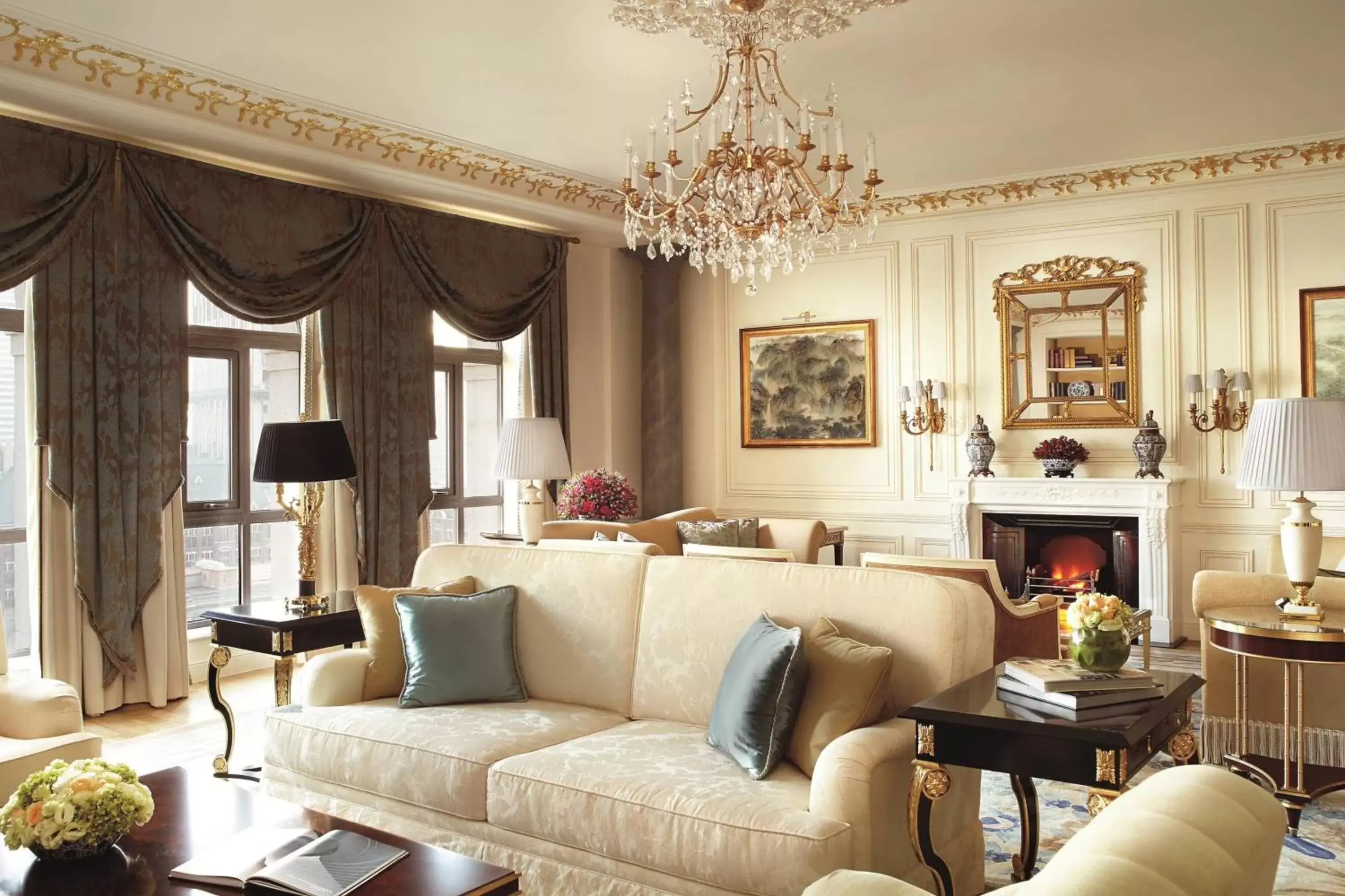 Living room, Seating Area in The Ritz-Carlton, Tianjin