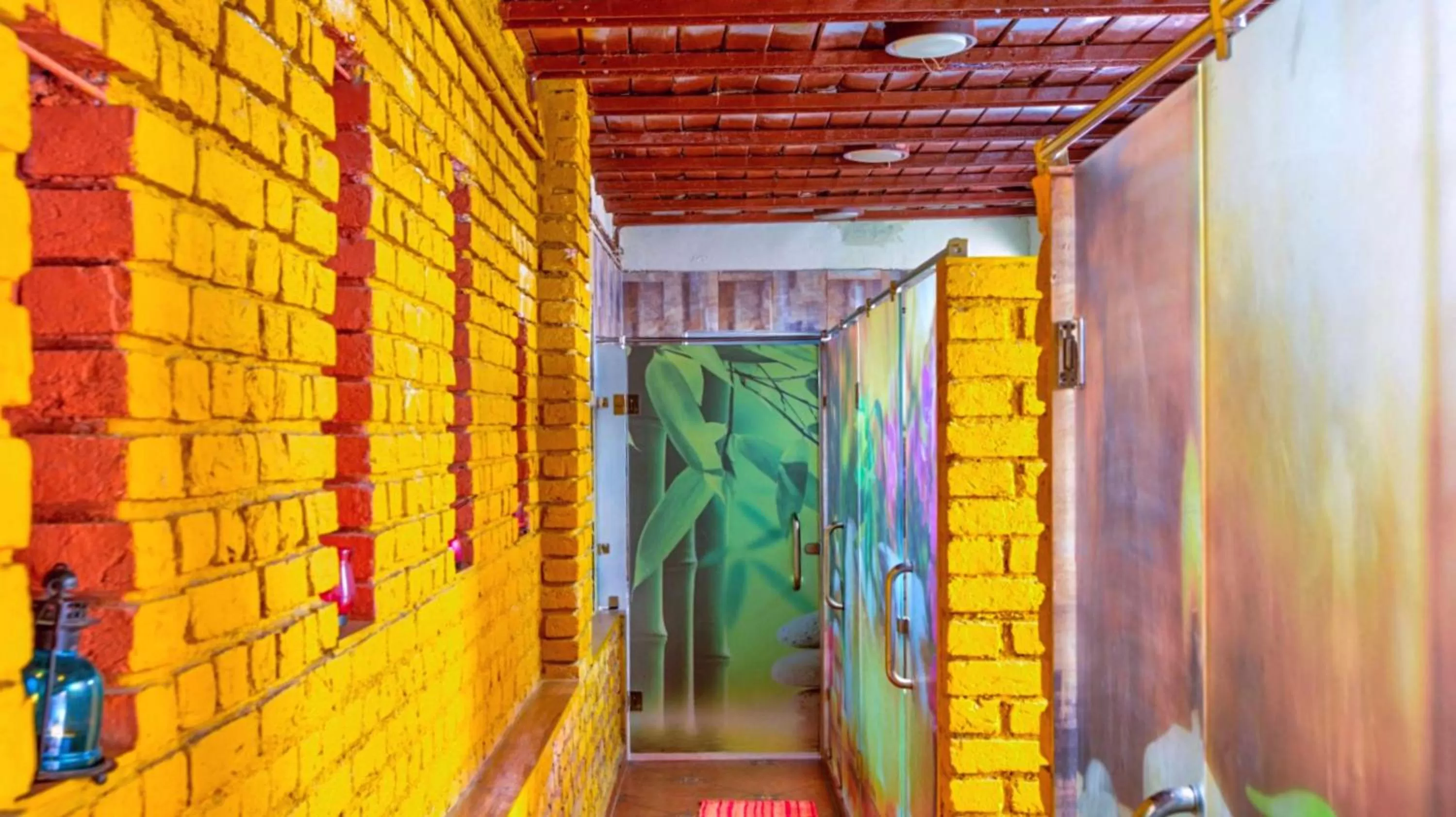 Patio in ShriGo Pyramid Home Divine - A Wellness Resort