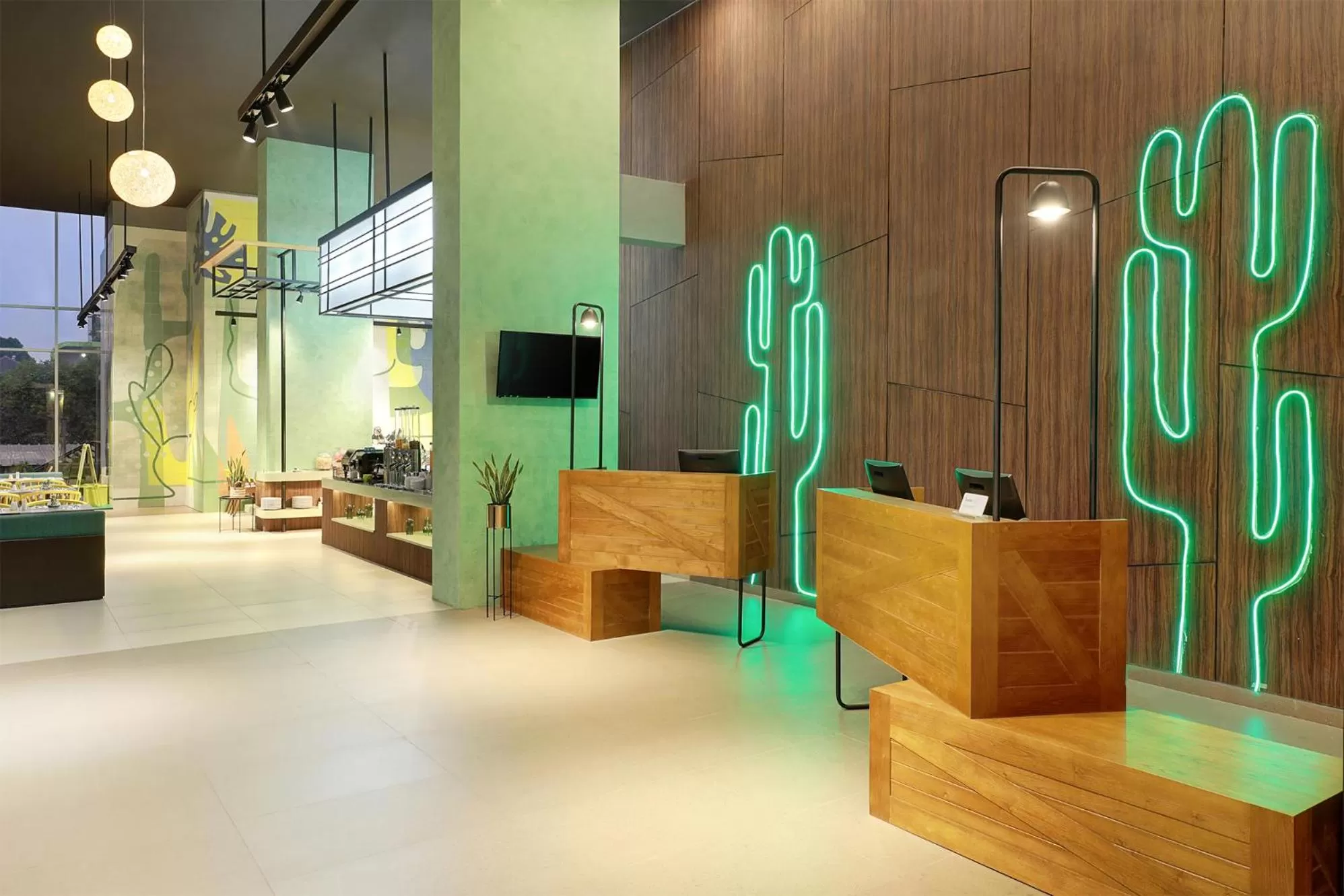 Communal lounge/ TV room in ibis Styles Jakarta Simatupang