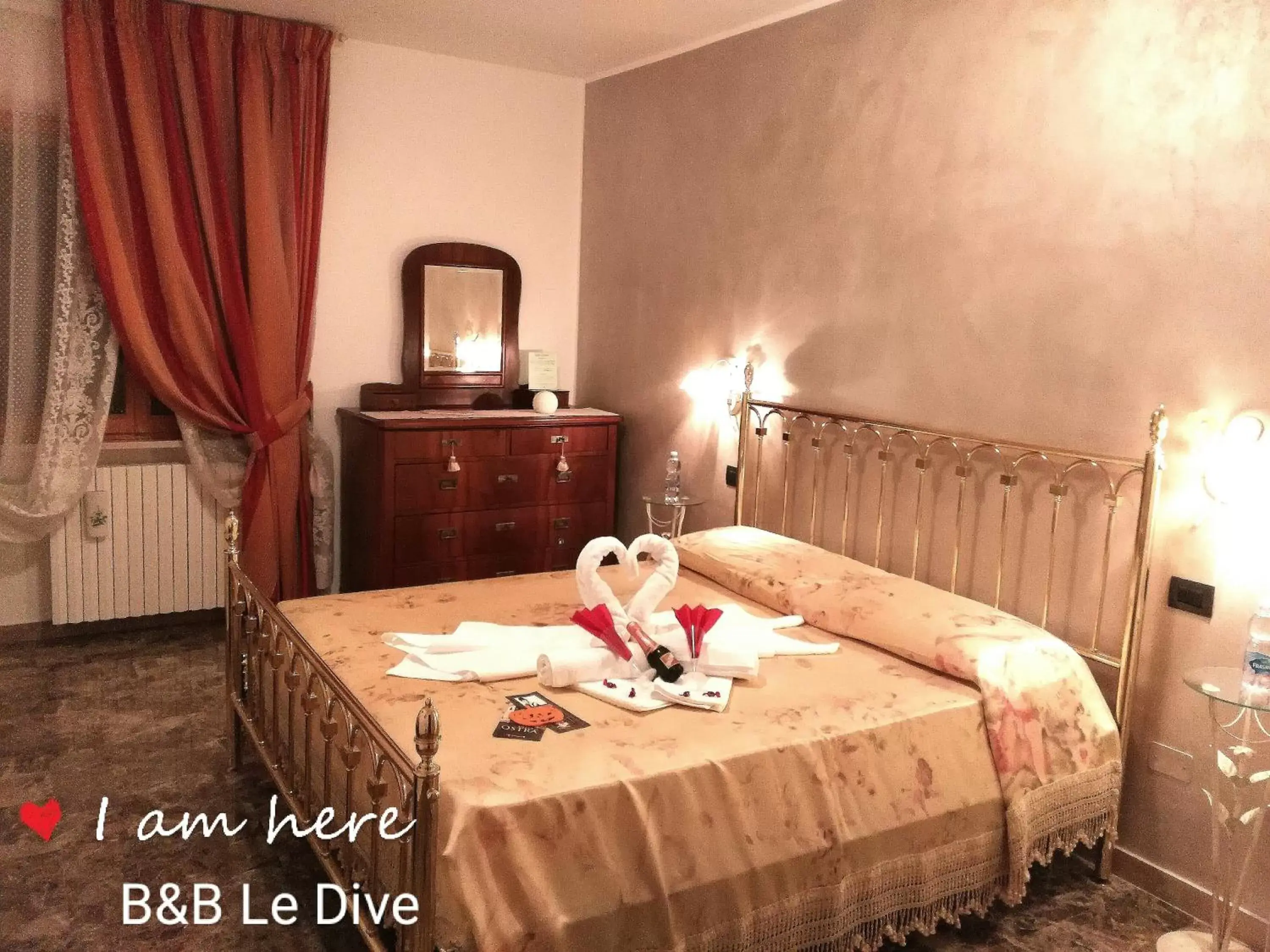 Bedroom, Bed in B&B Le Dive