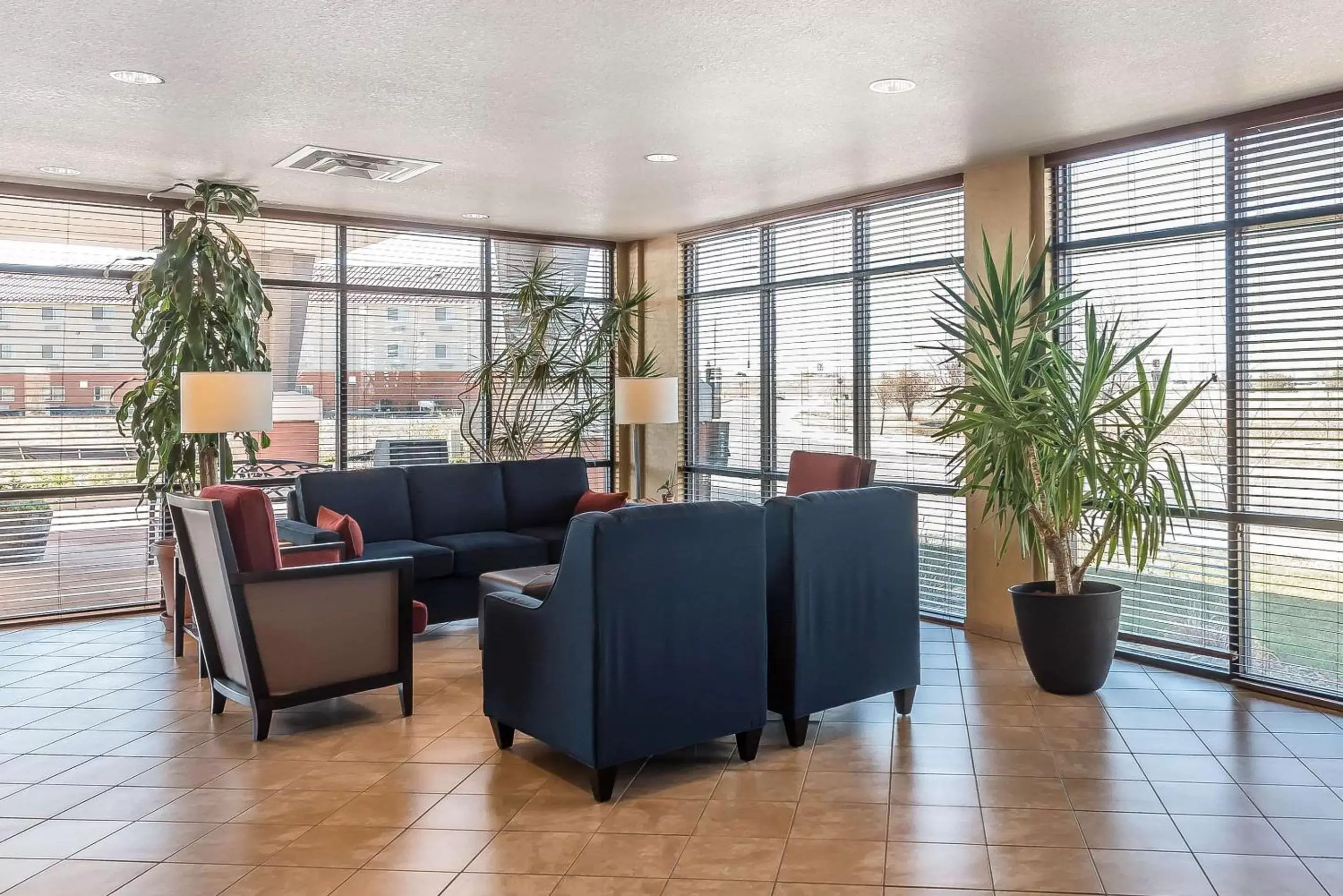 Communal lounge/ TV room, Lobby/Reception in Comfort Suites Longmont