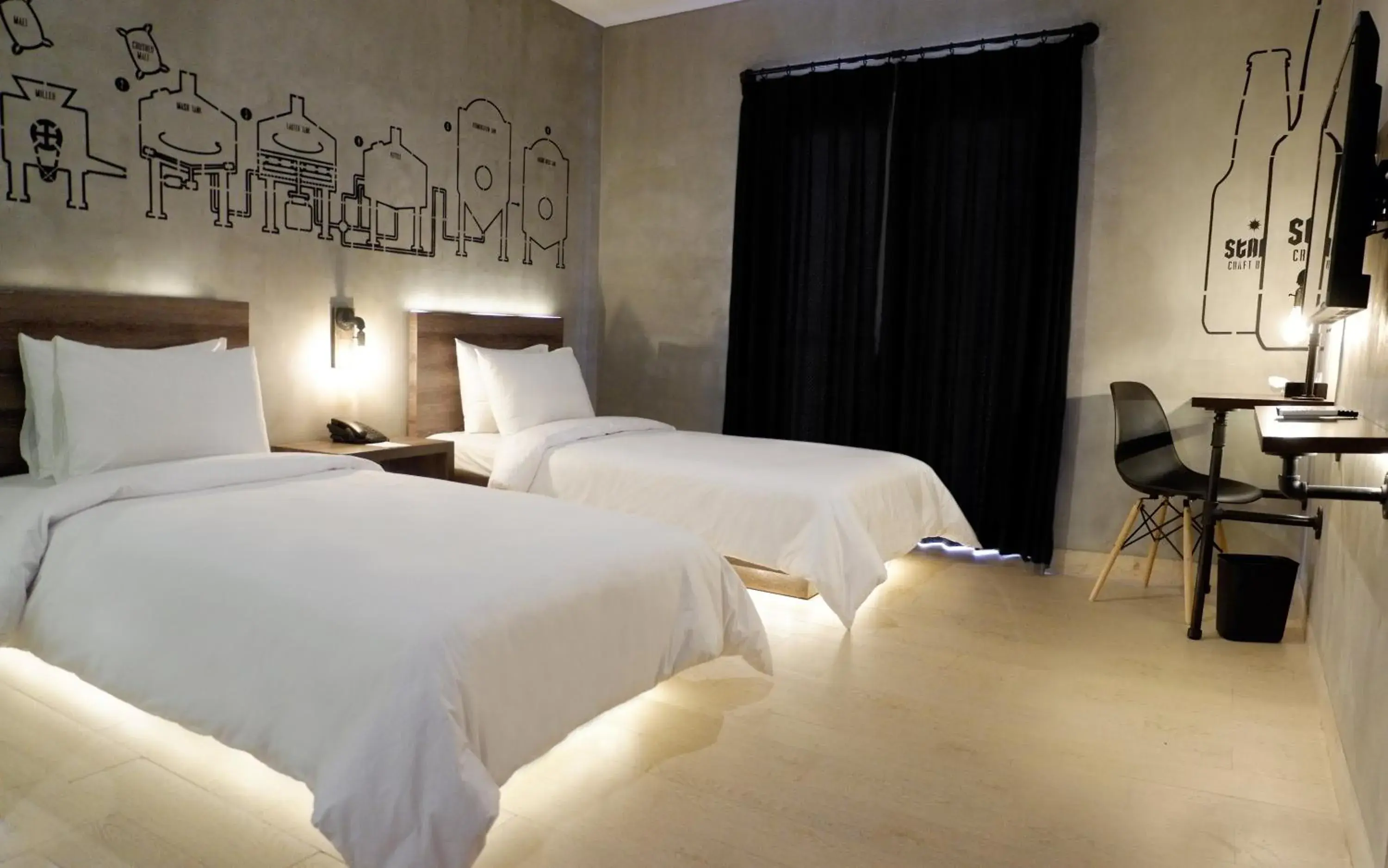 Bed in Stark Boutique Hotel and Spa Bali