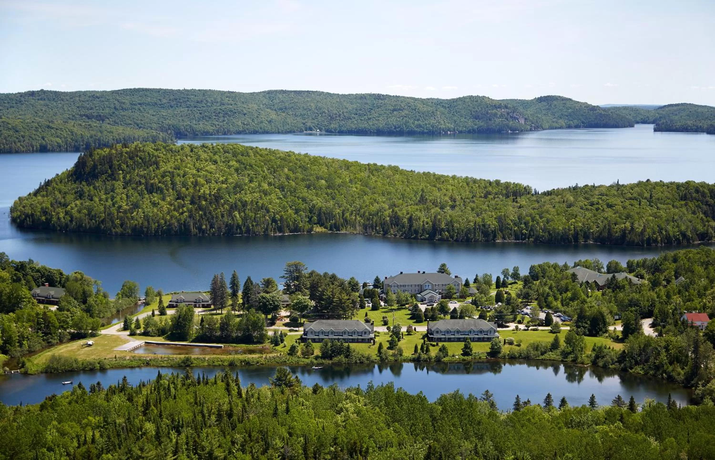Bird's eye view in Auberge du Lac-à-l'Eau-Claire