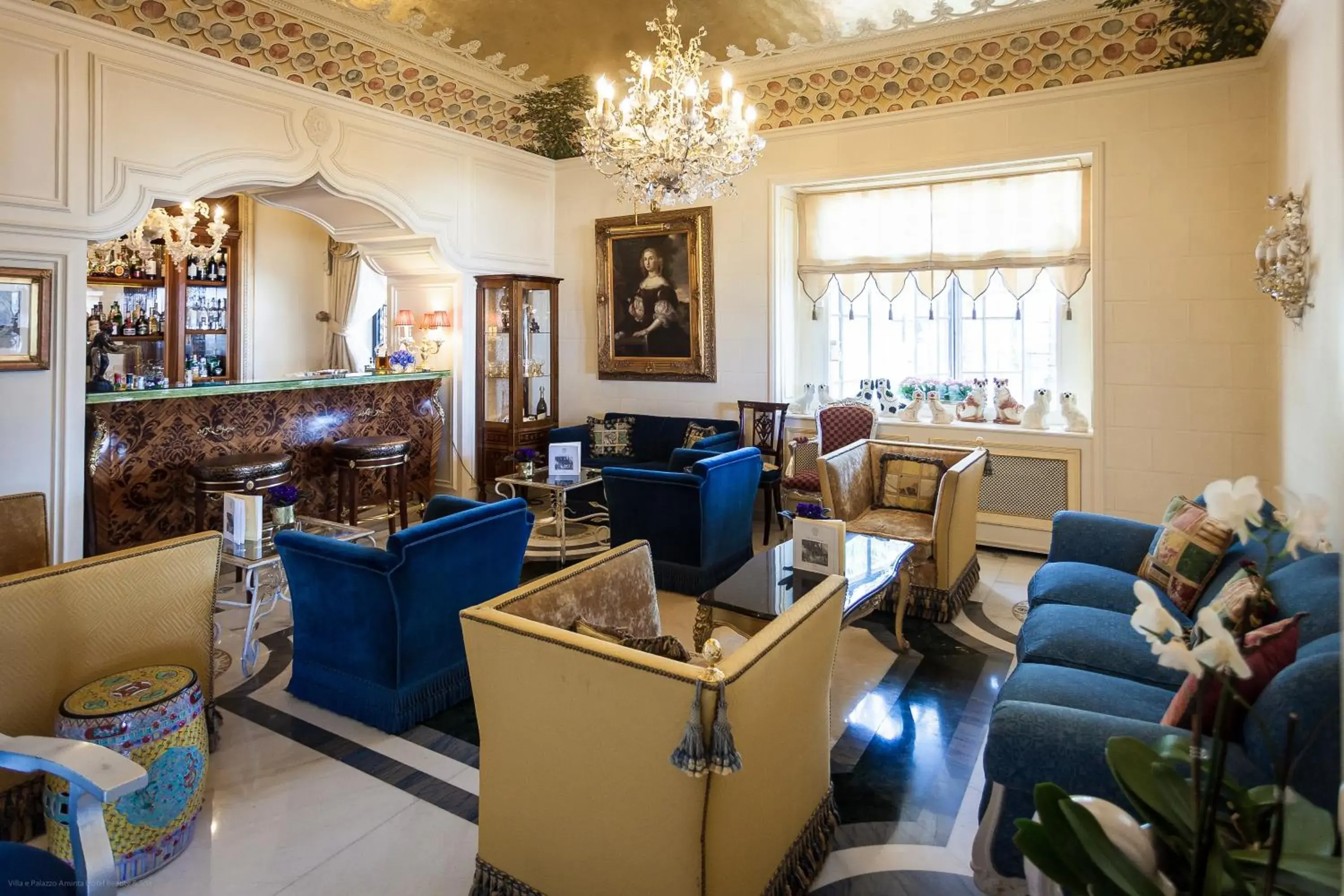 Lounge or bar in Hotel Villa E Palazzo Aminta