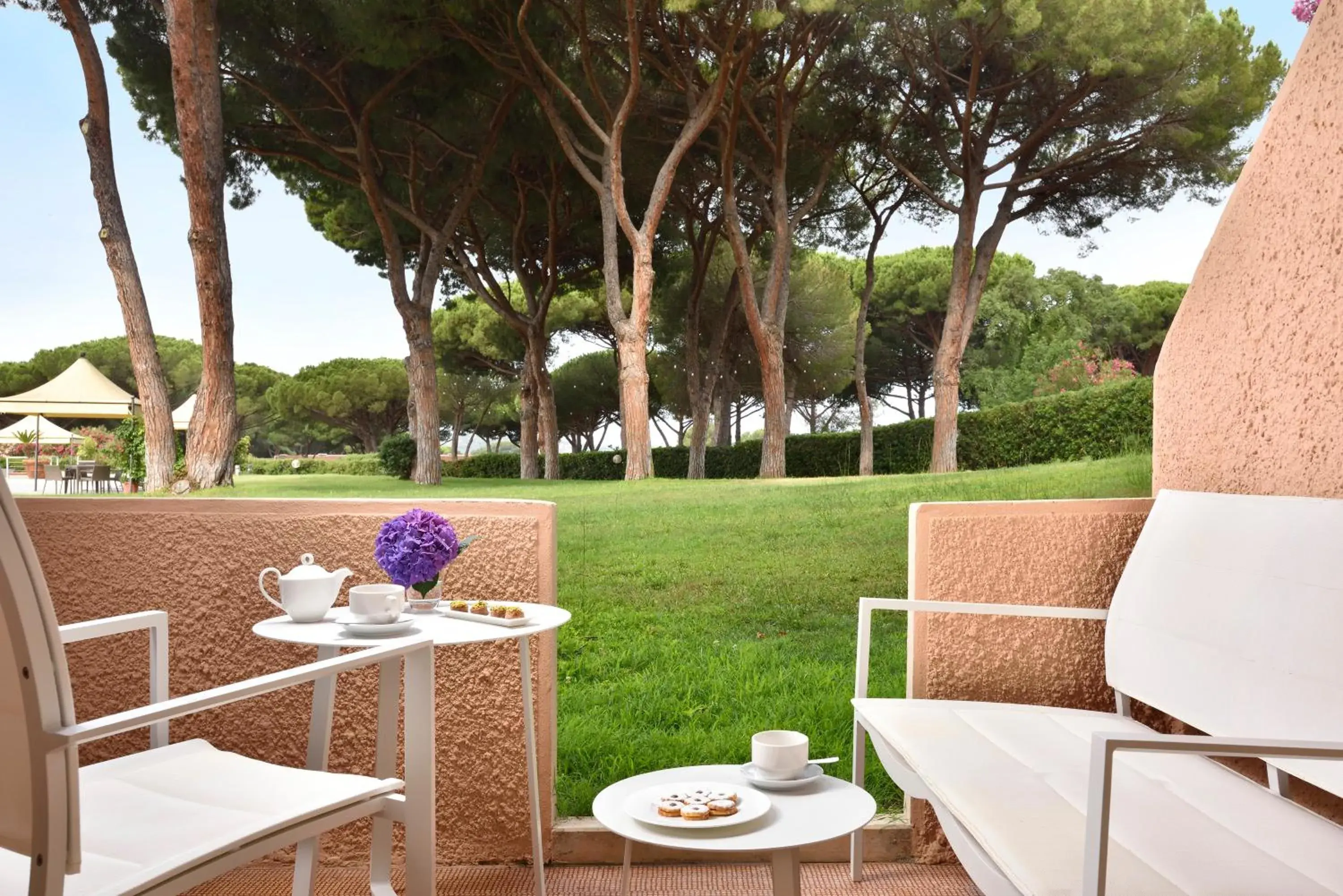 Patio in Golf Hotel Punta Ala