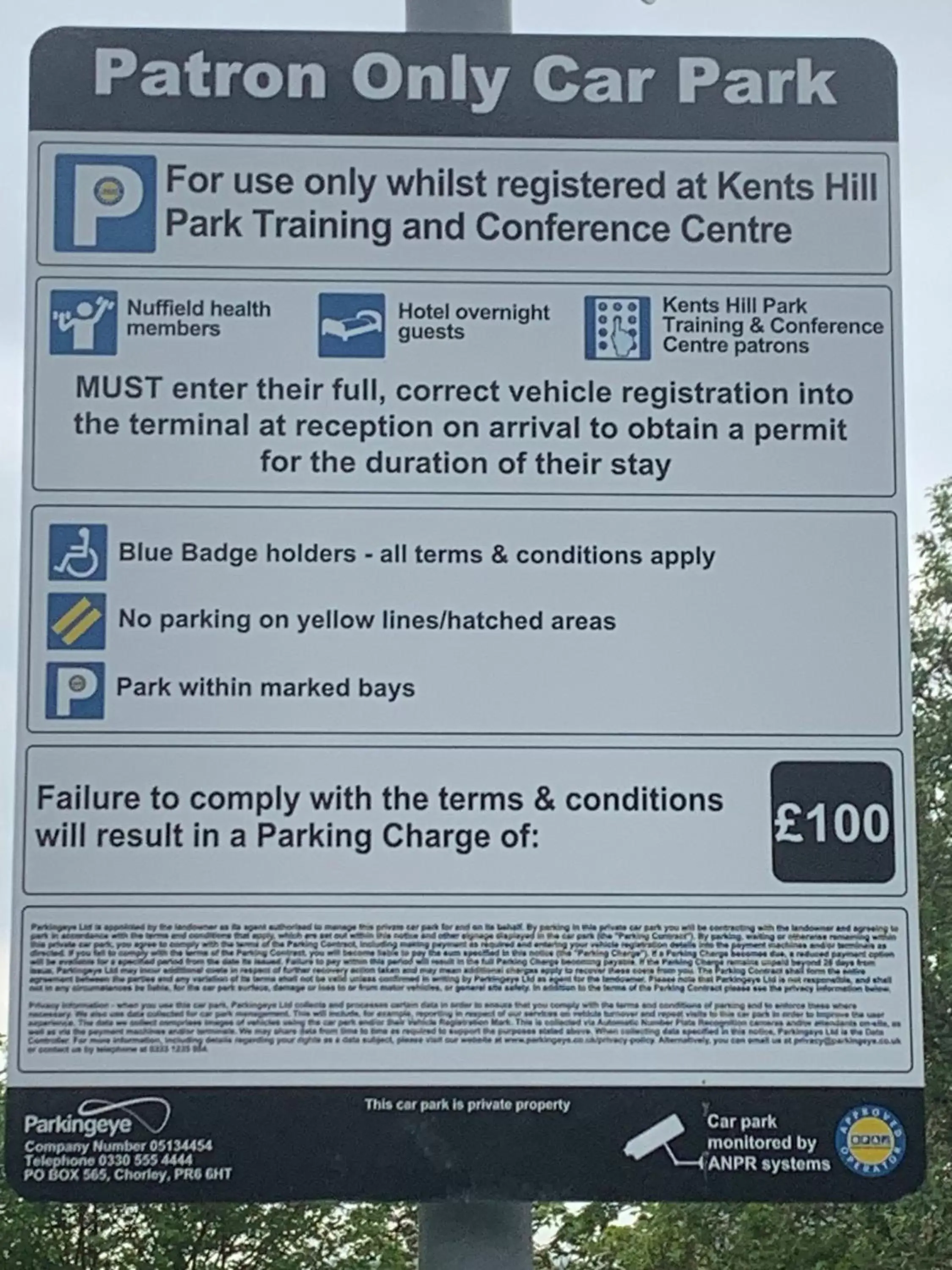 Parking in Kents Hill Park Training & Conference Centre