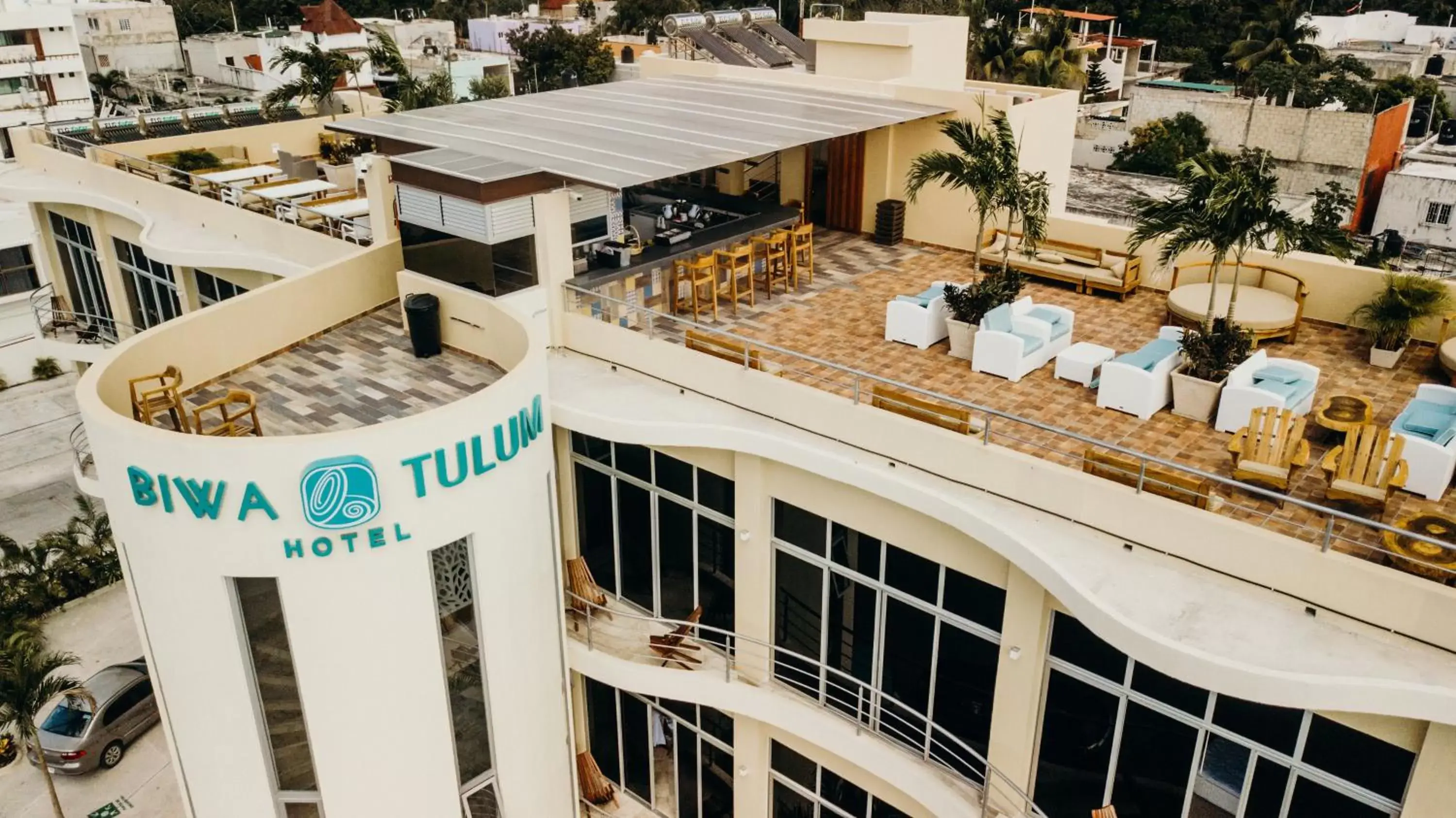 Balcony/Terrace, Pool View in Biwa Tulum