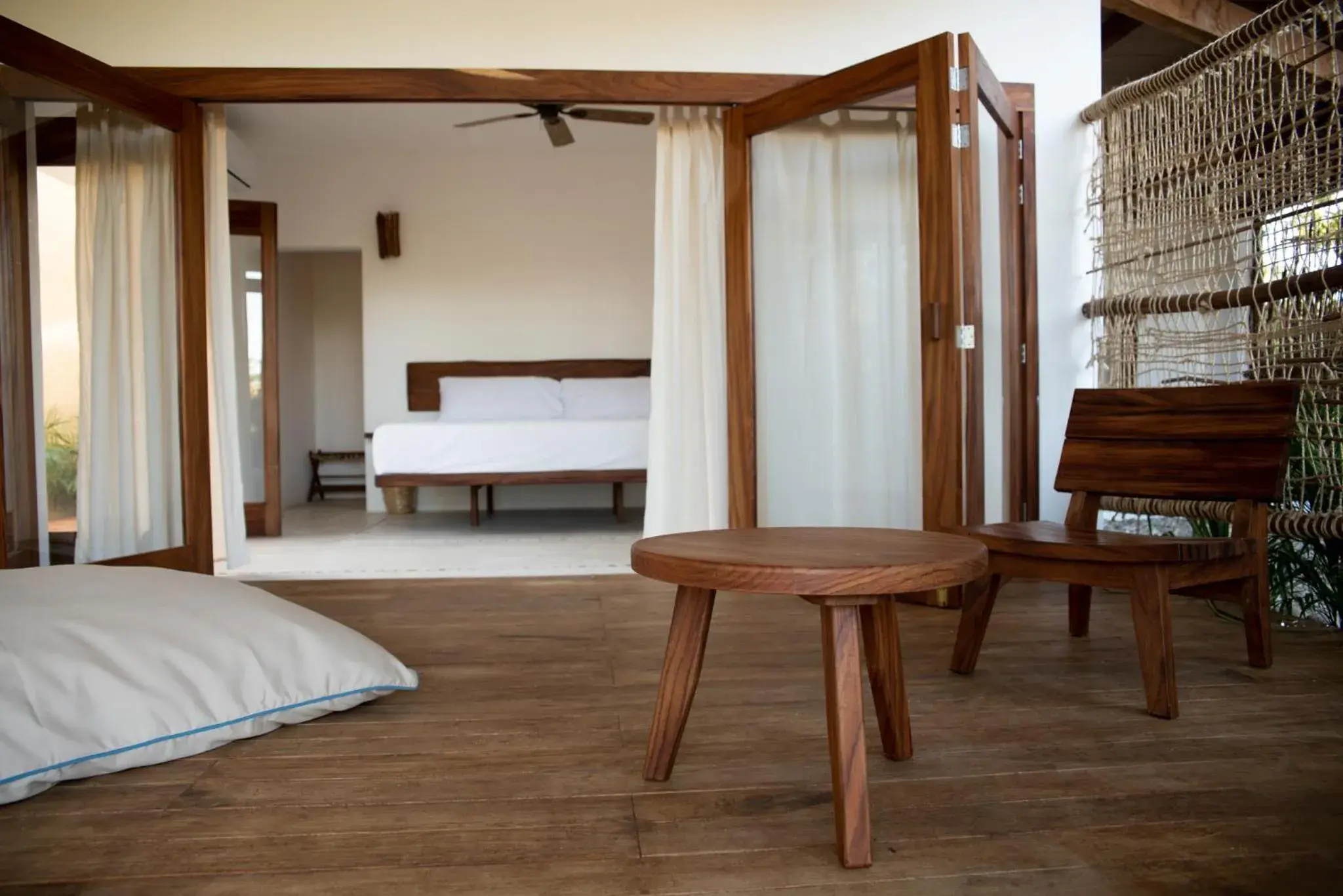 Bed in El Alquimista Yoga Spa