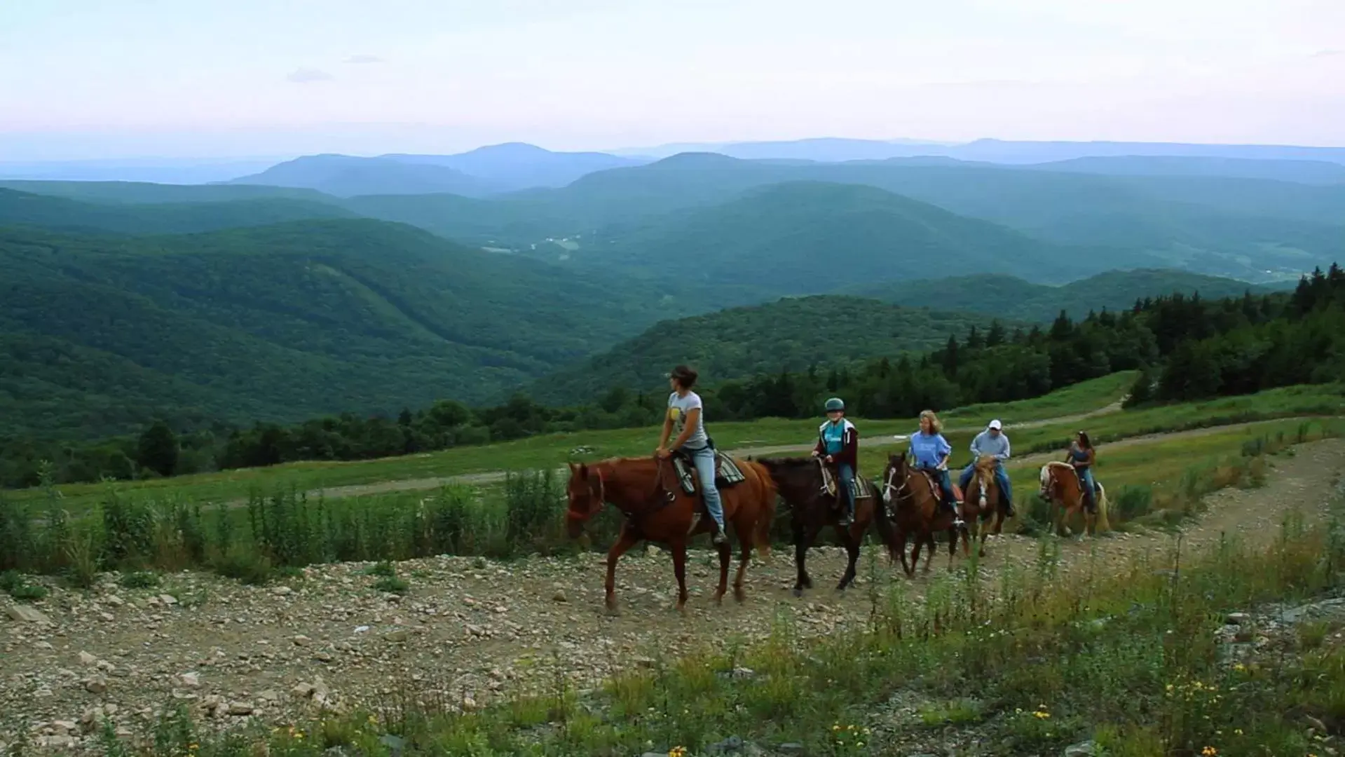 People, Horseback Riding in Allegheny Springs