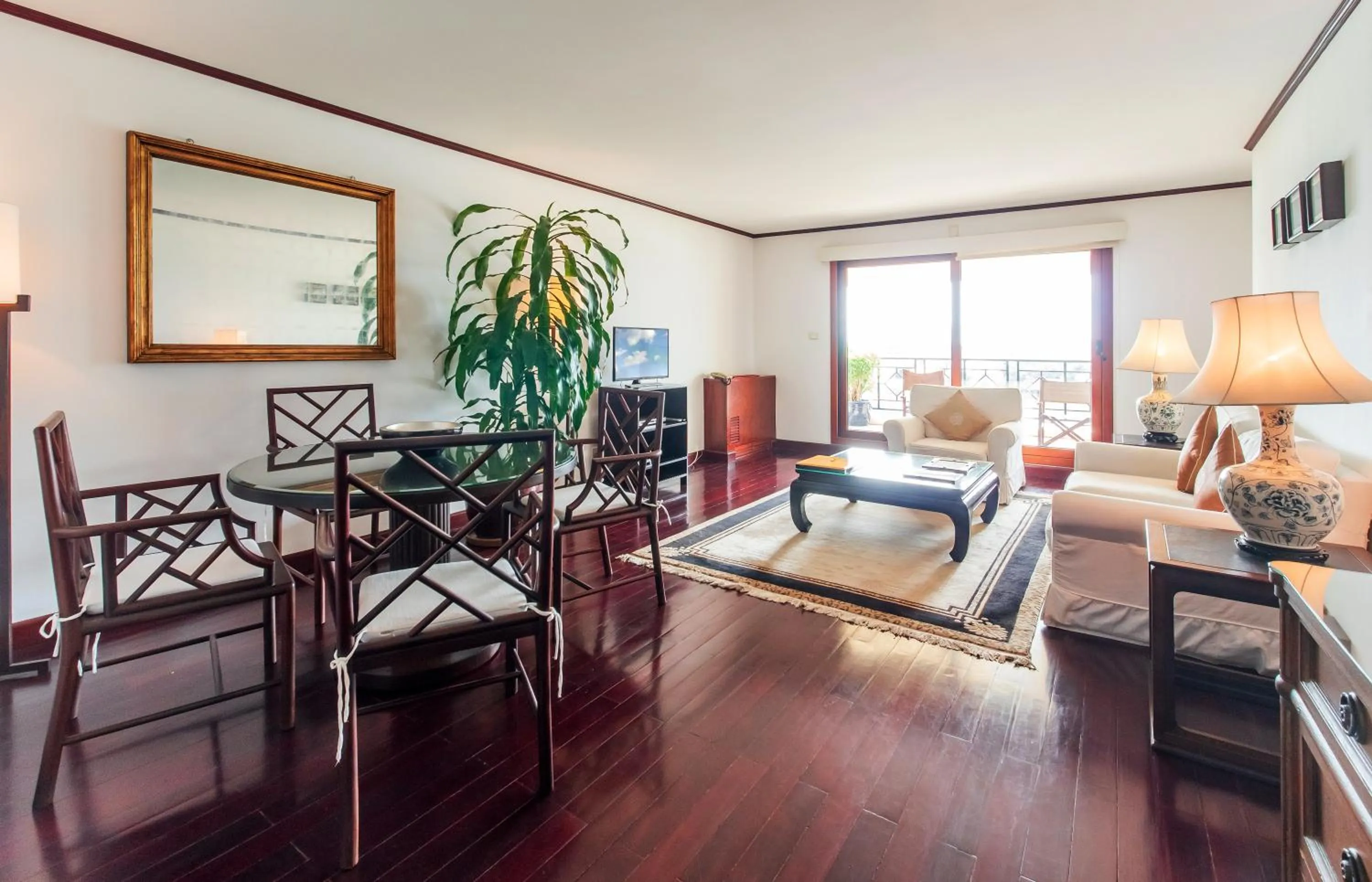 Living room, Bed in Saigon Domaine Luxury Residences