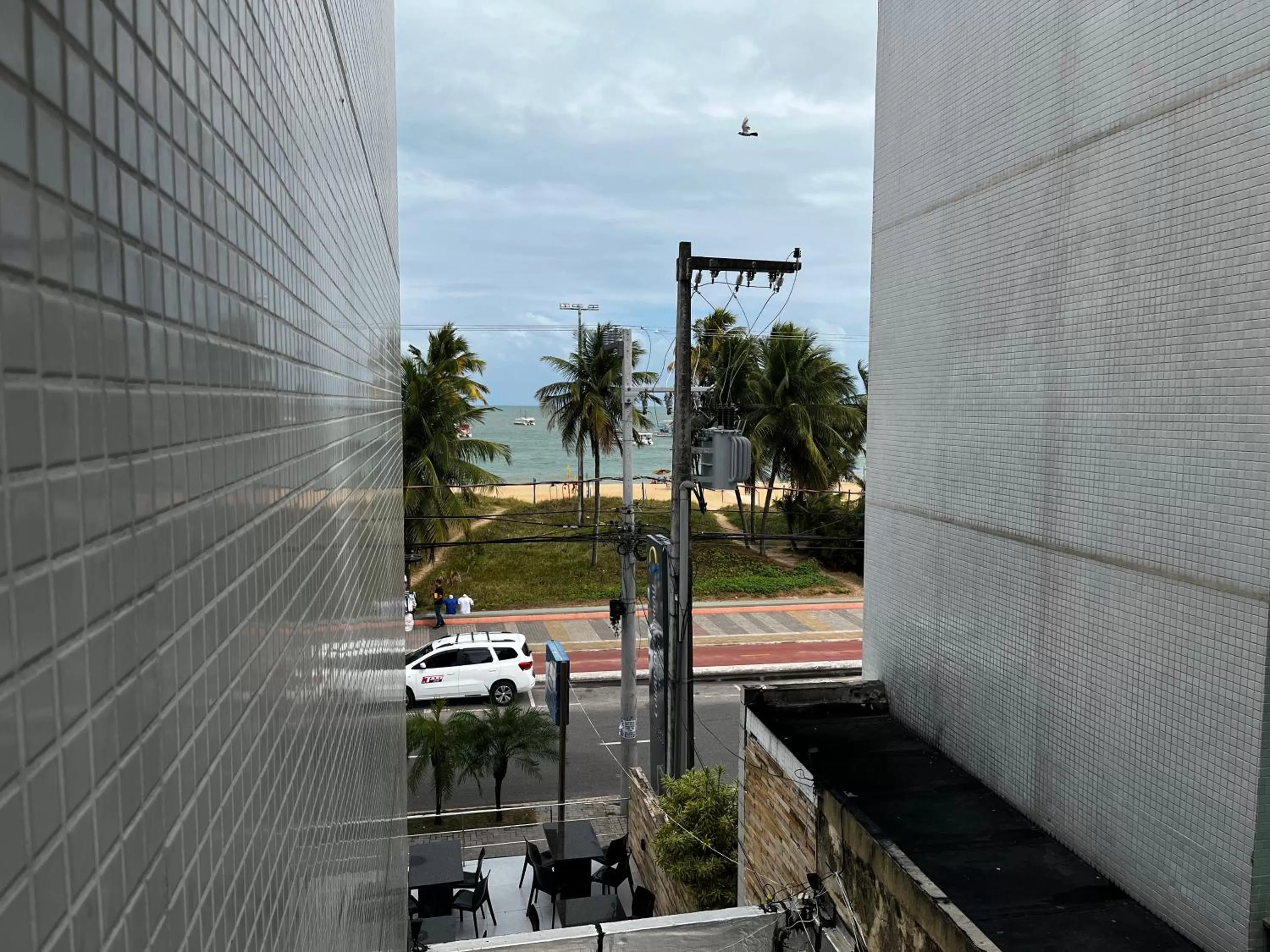 Sea view in Flat beira mar Tambaú