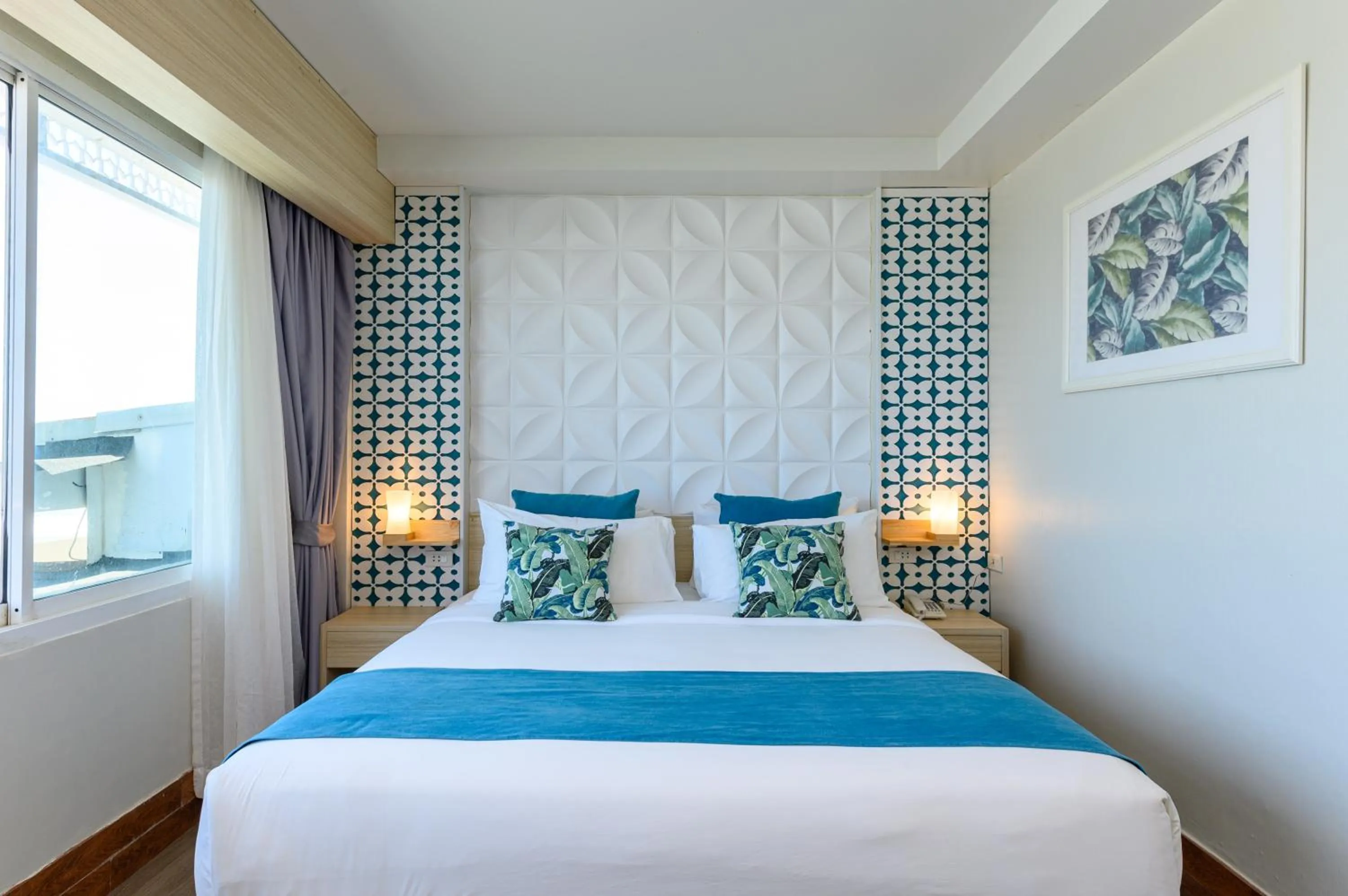 Bed in Maldives Beach Resort