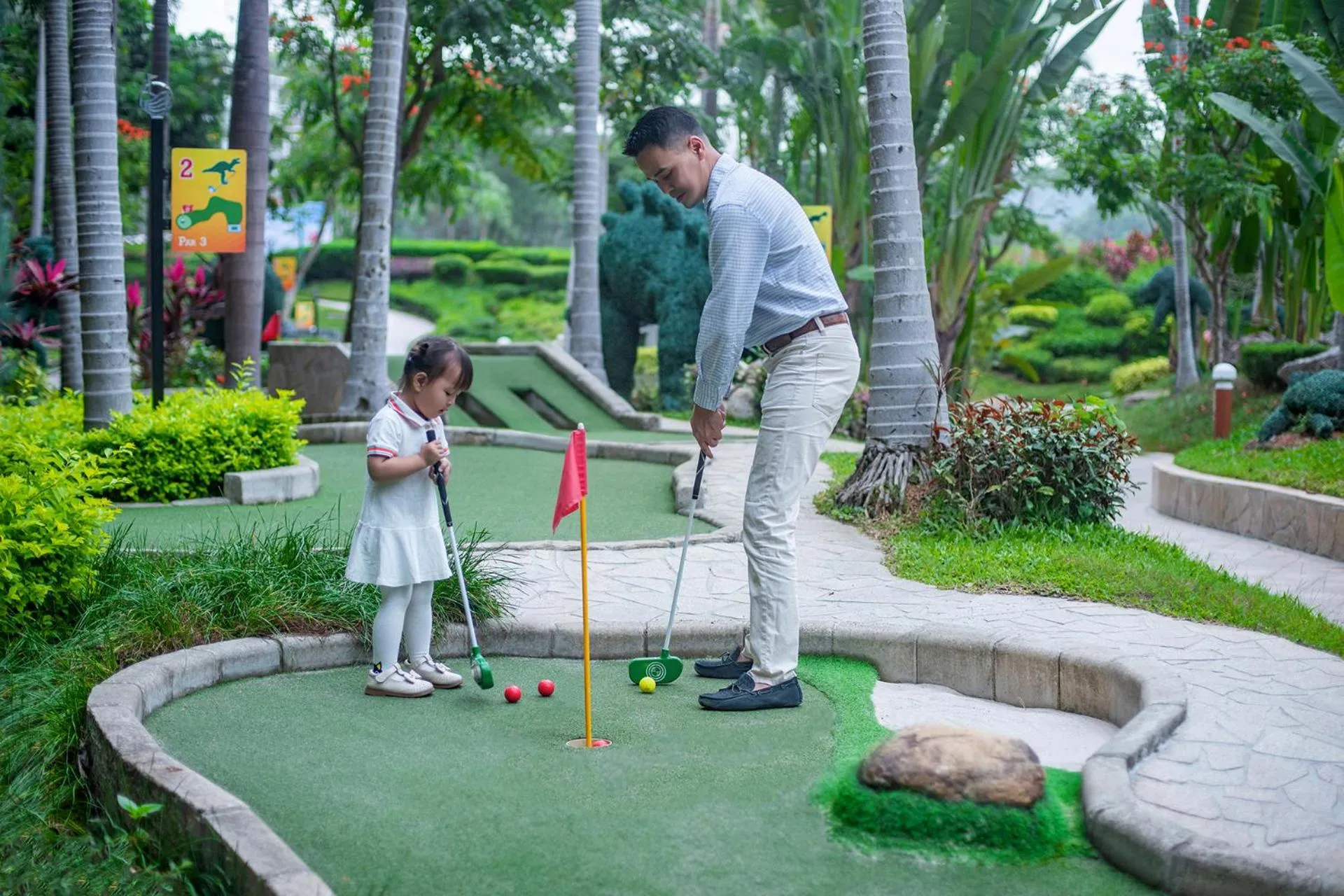 Children play ground in Mission Hills Hotel Resorts Dongguan