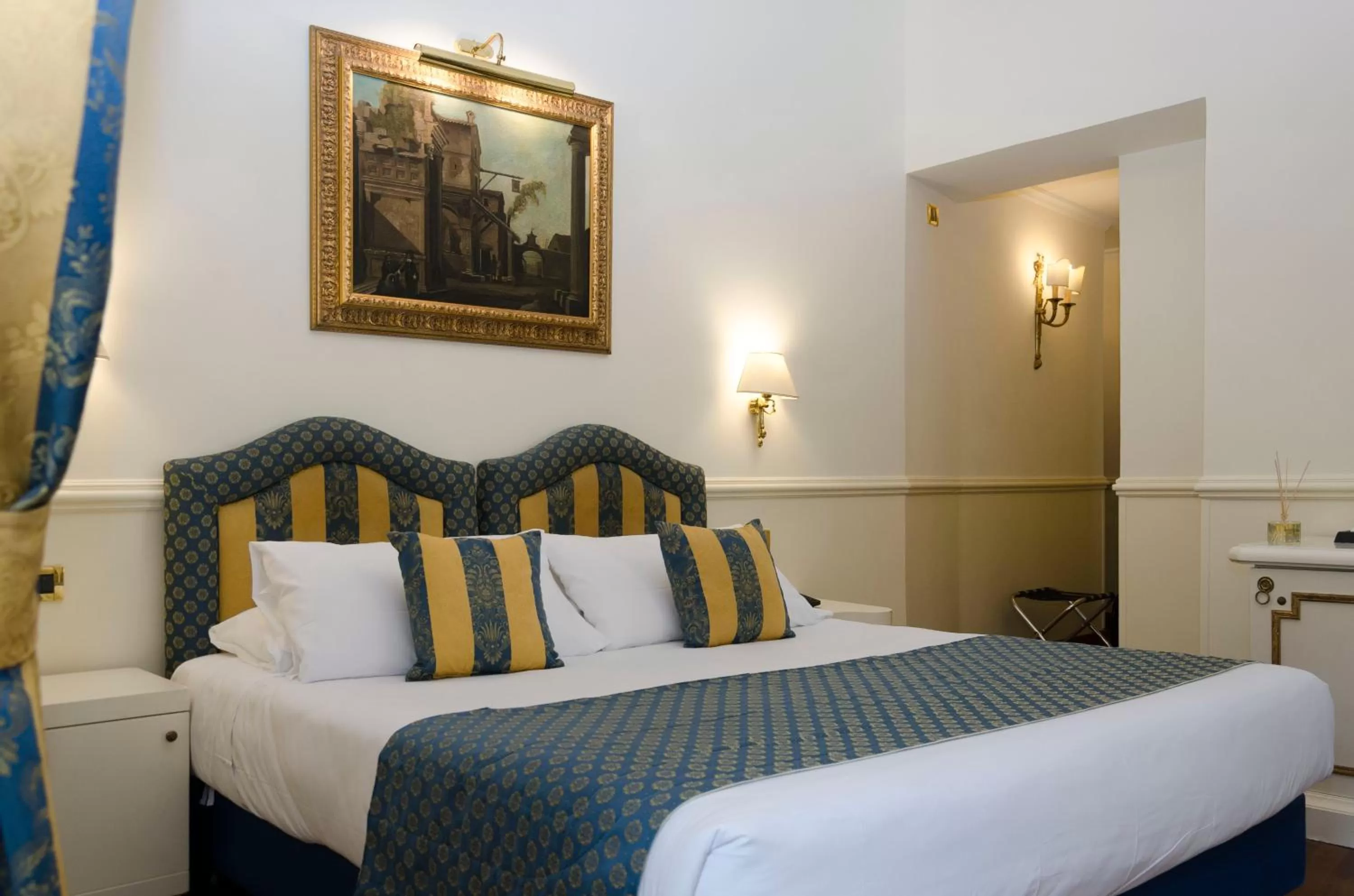 Bed in Hotel Traiano