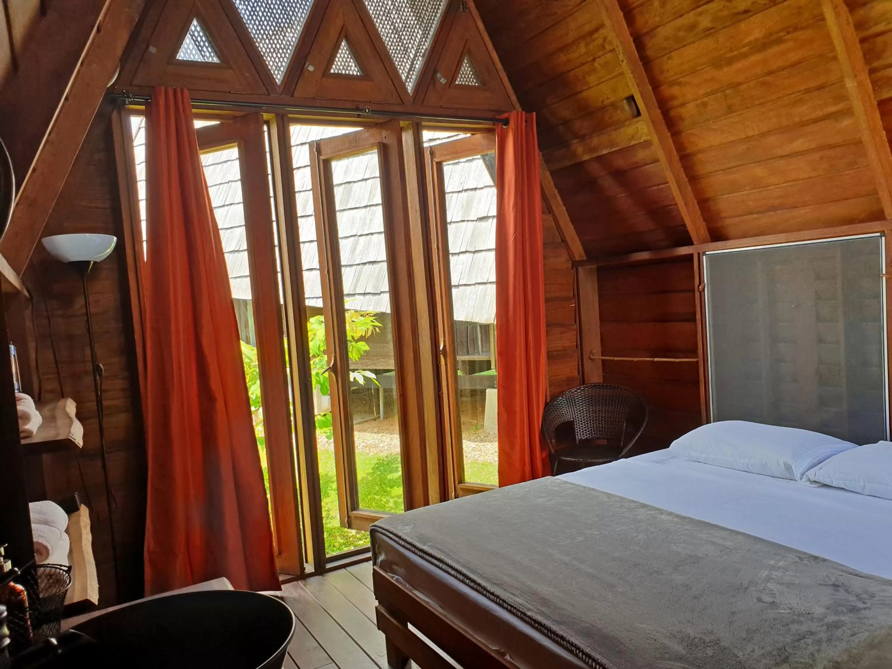 Bed in Houttuyn Wellness River Resort